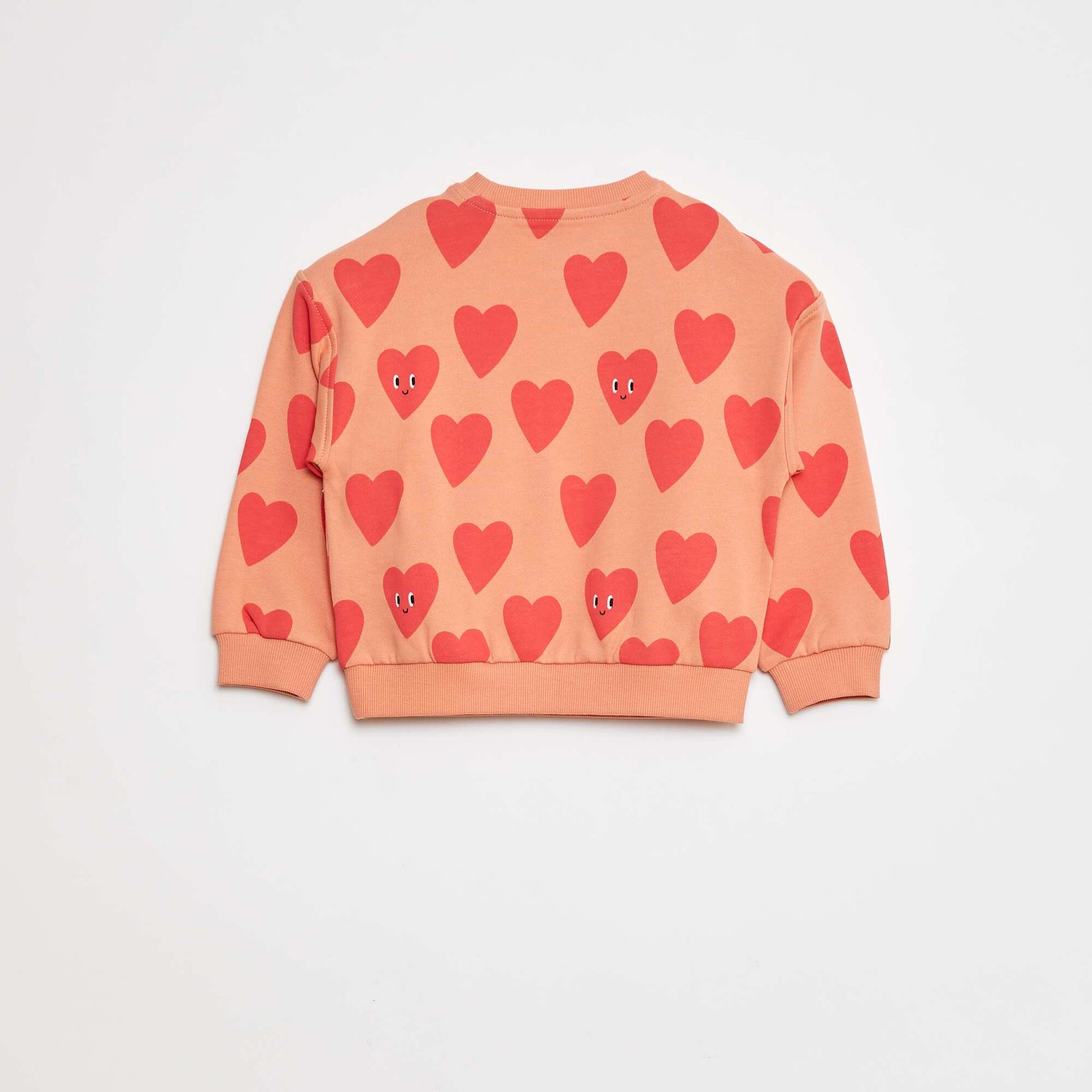 Sweat imprimé en molleton léger - Grafik Edition ORANGE