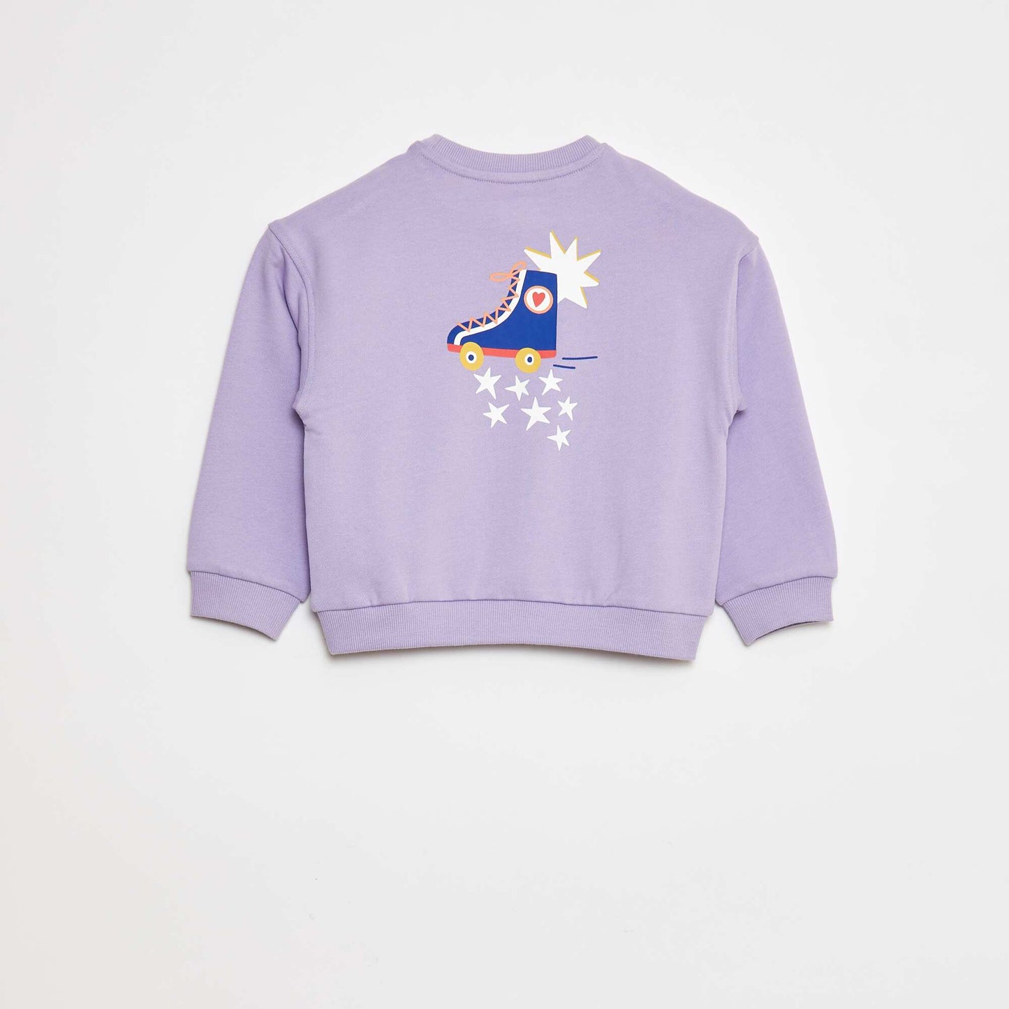 Sweat imprimé en molleton léger - Grafik Edition VIOLET