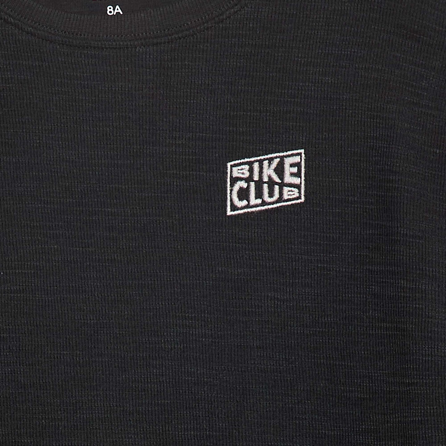 T-shirt en maille avec broderie NOIR