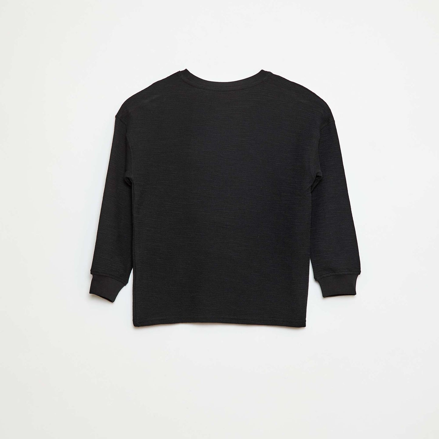 T-shirt en maille avec broderie NOIR