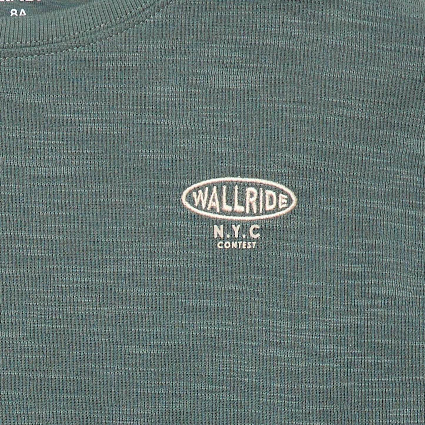 T-shirt en maille avec broderie VERT