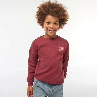 T-shirt en maille avec broderie BORDEAUX