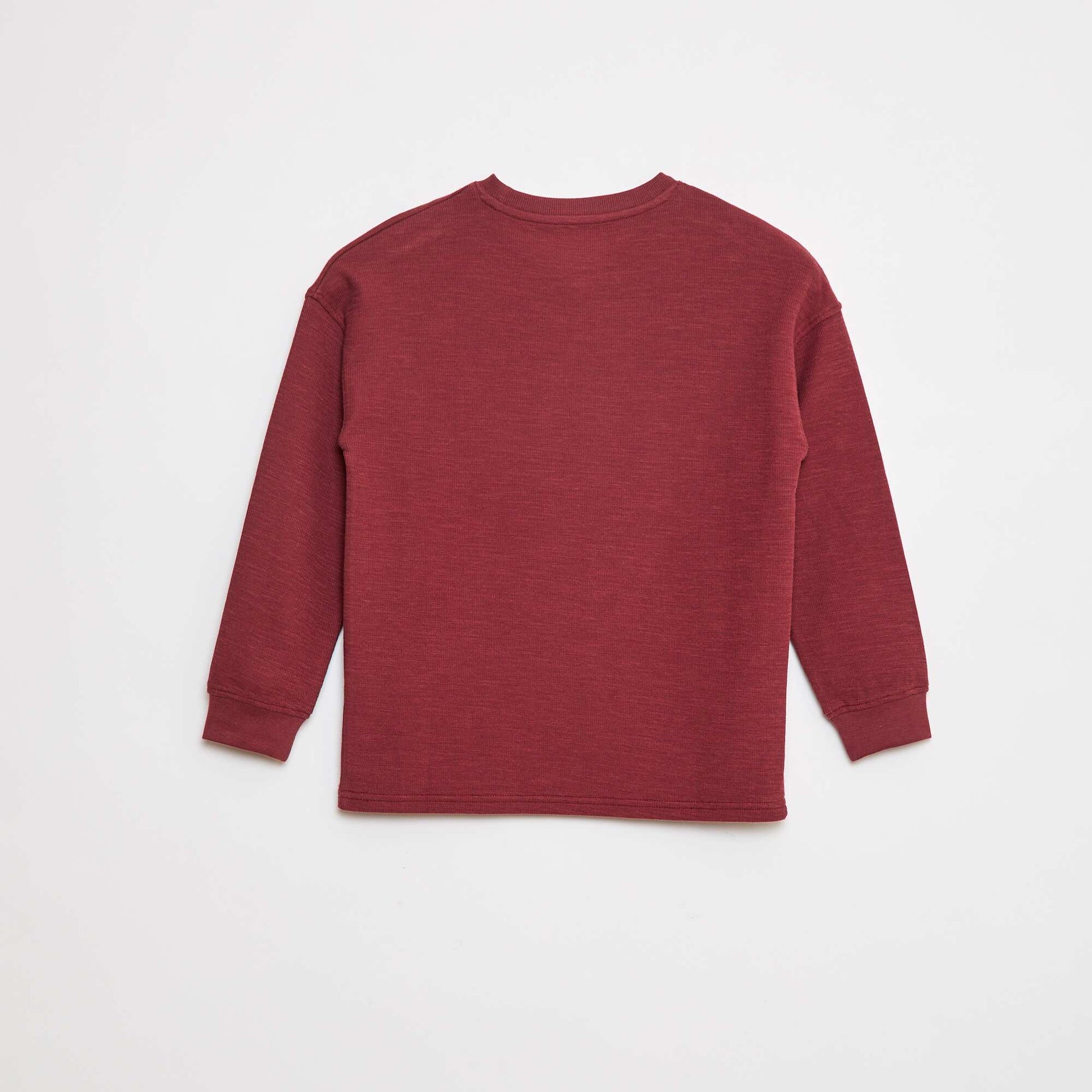 T-shirt en maille avec broderie BORDEAUX