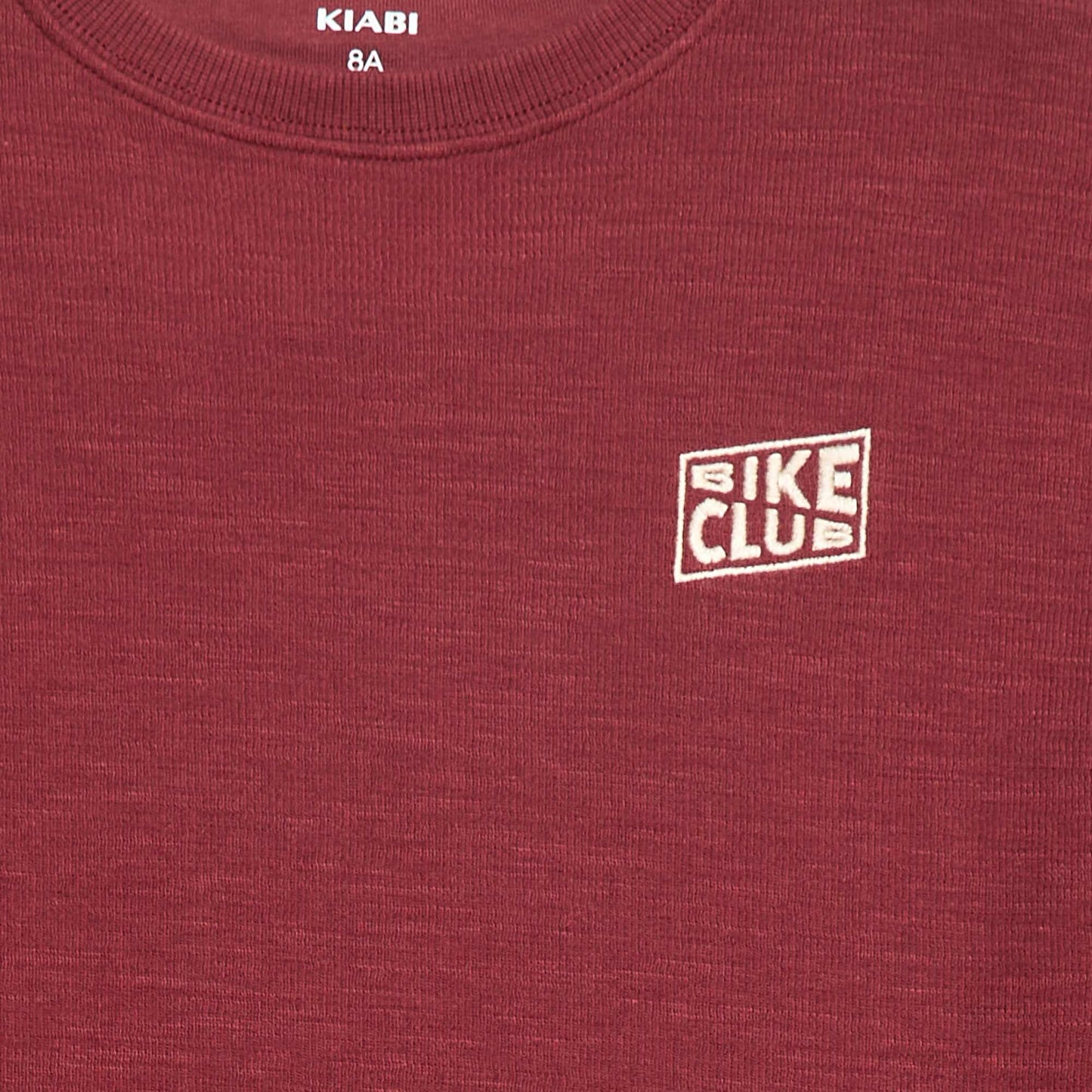 T-shirt en maille avec broderie BORDEAUX