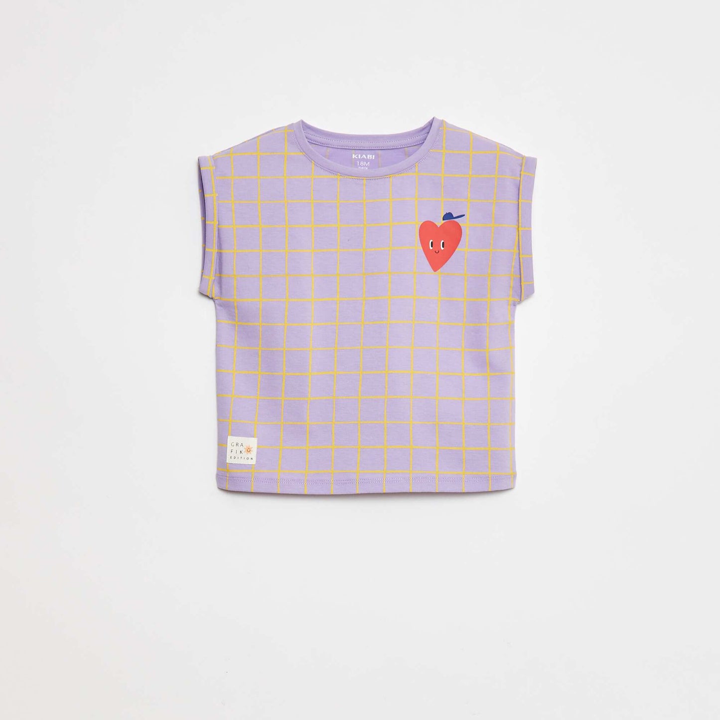 T-shirt avec emmanchures courtes à revers - Grafik Edition VIOLET