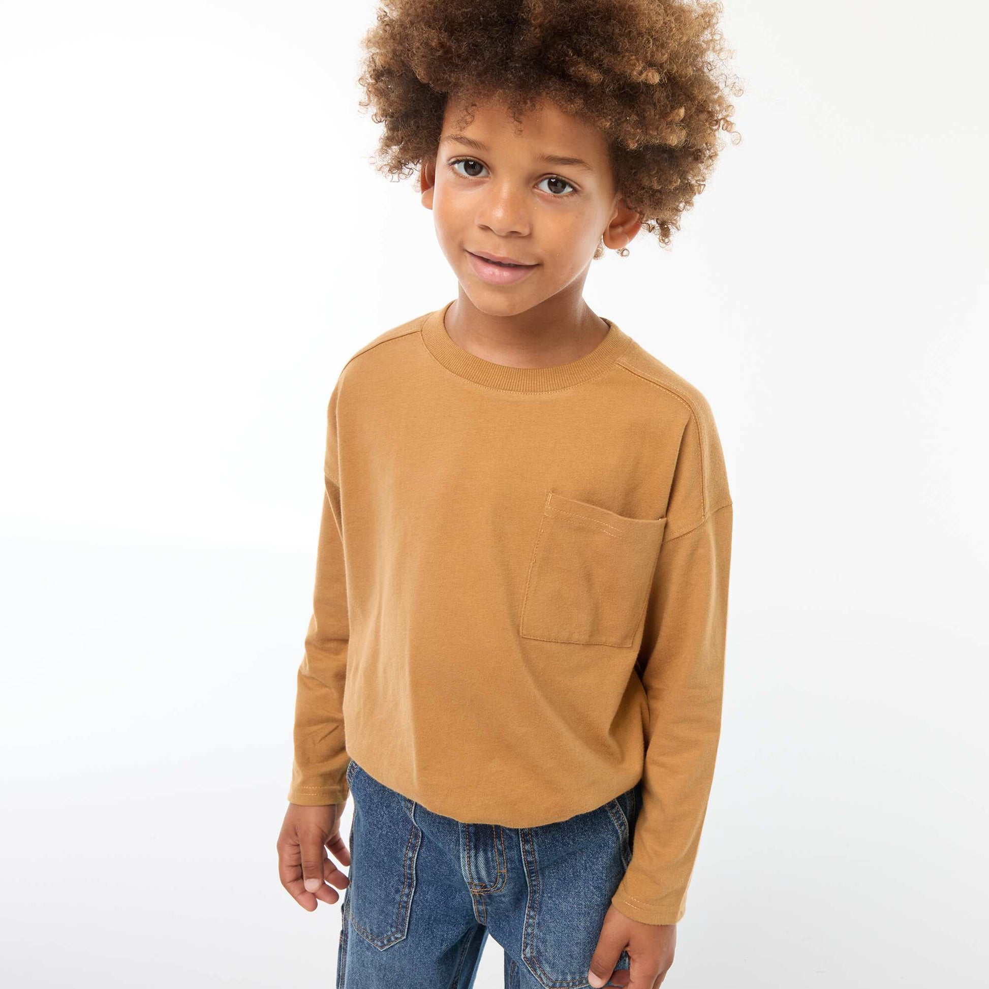 T-shirt loose uni JAUNE