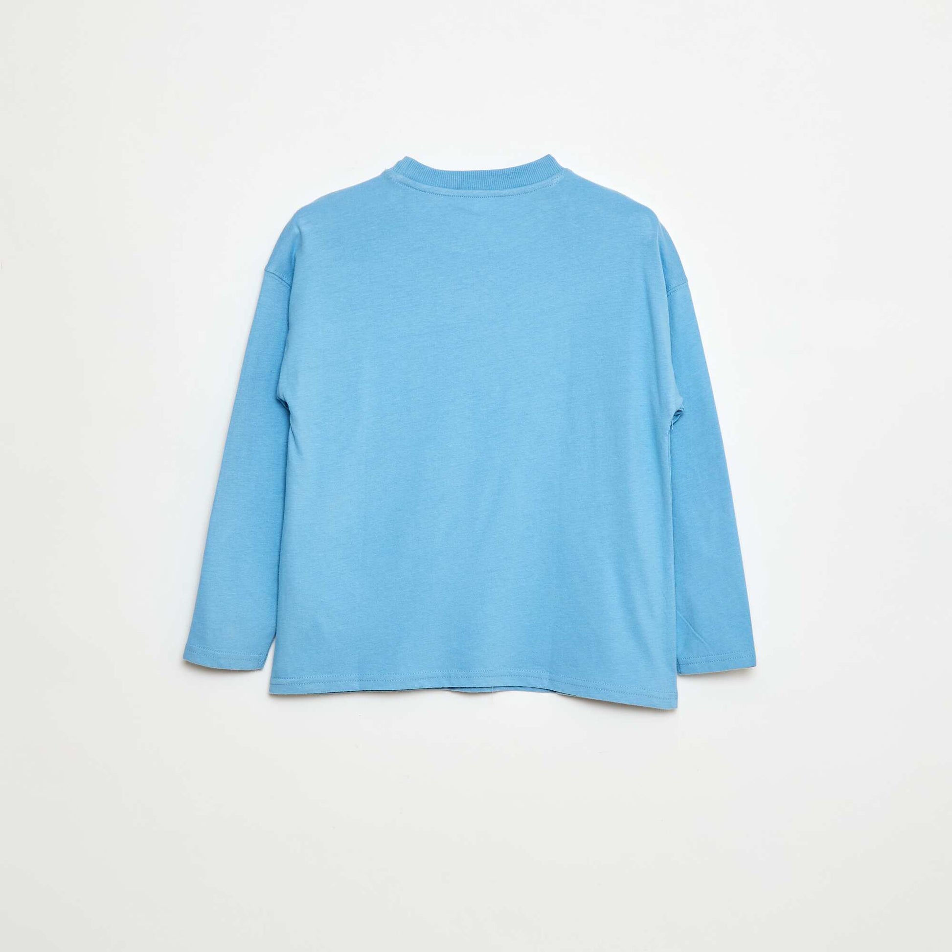 T-shirt loose uni BLEU