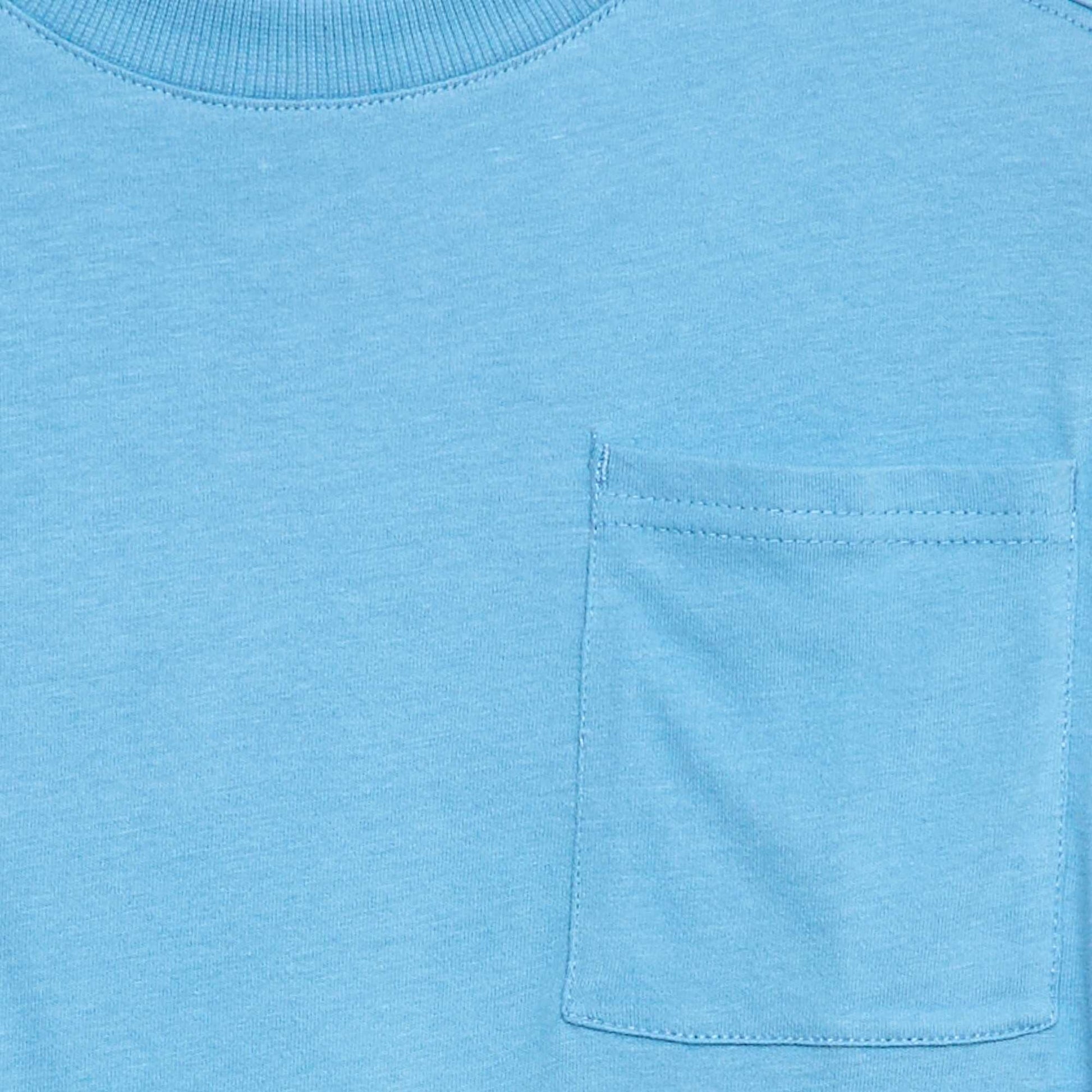 T-shirt loose uni BLEU