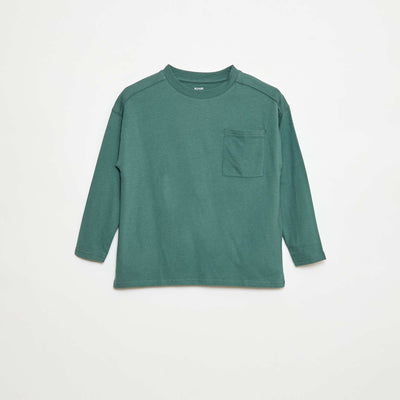 T-shirt loose uni VERT