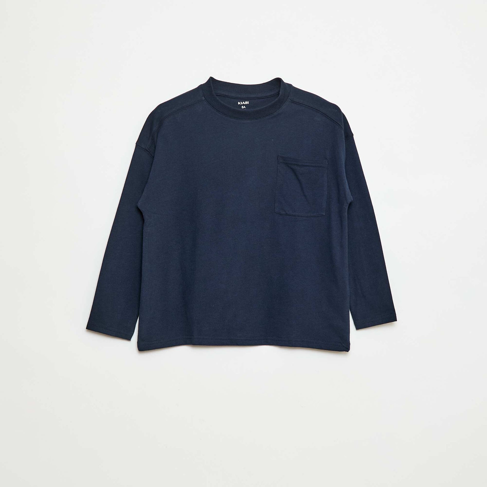 T-shirt loose uni BLEU