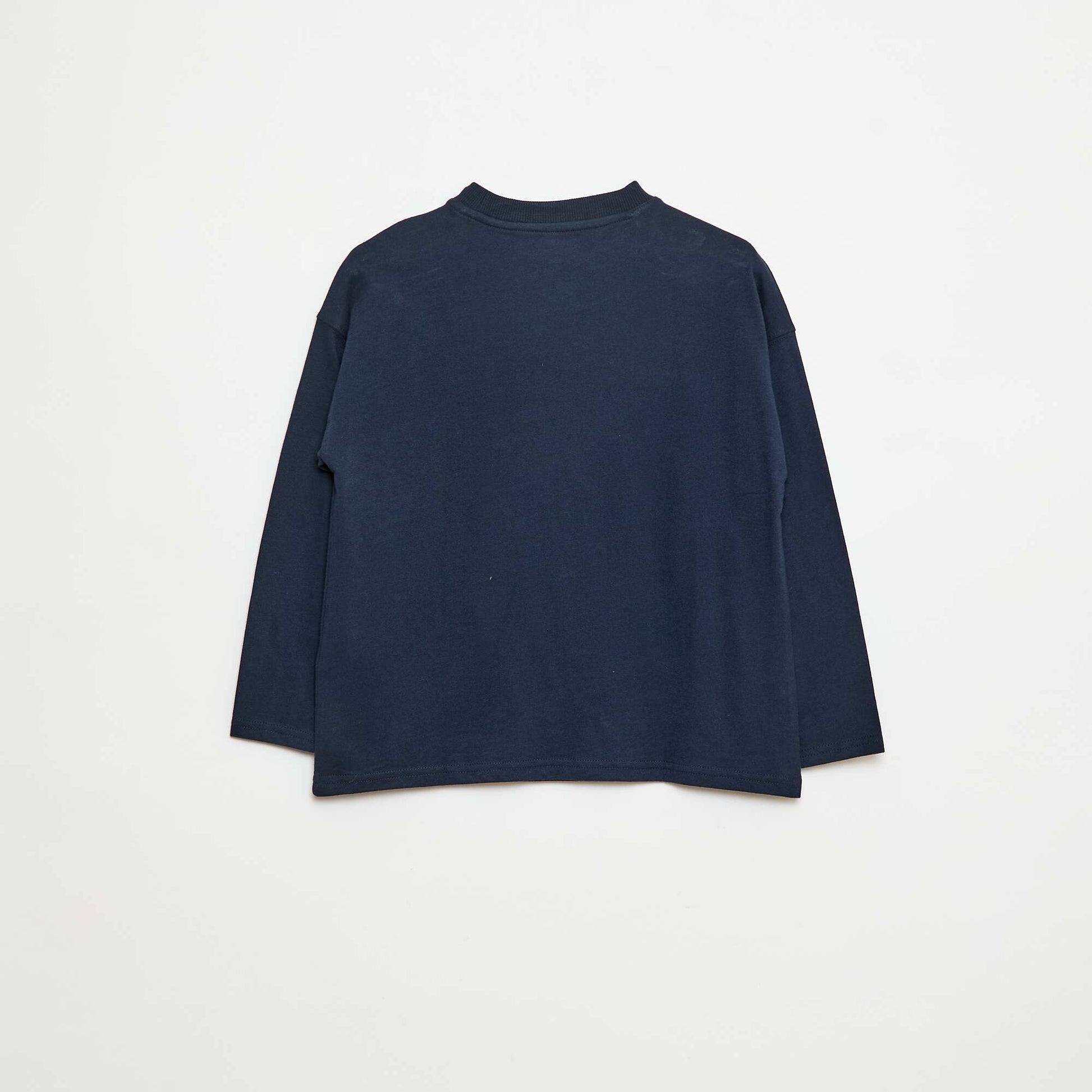 T-shirt loose uni BLEU