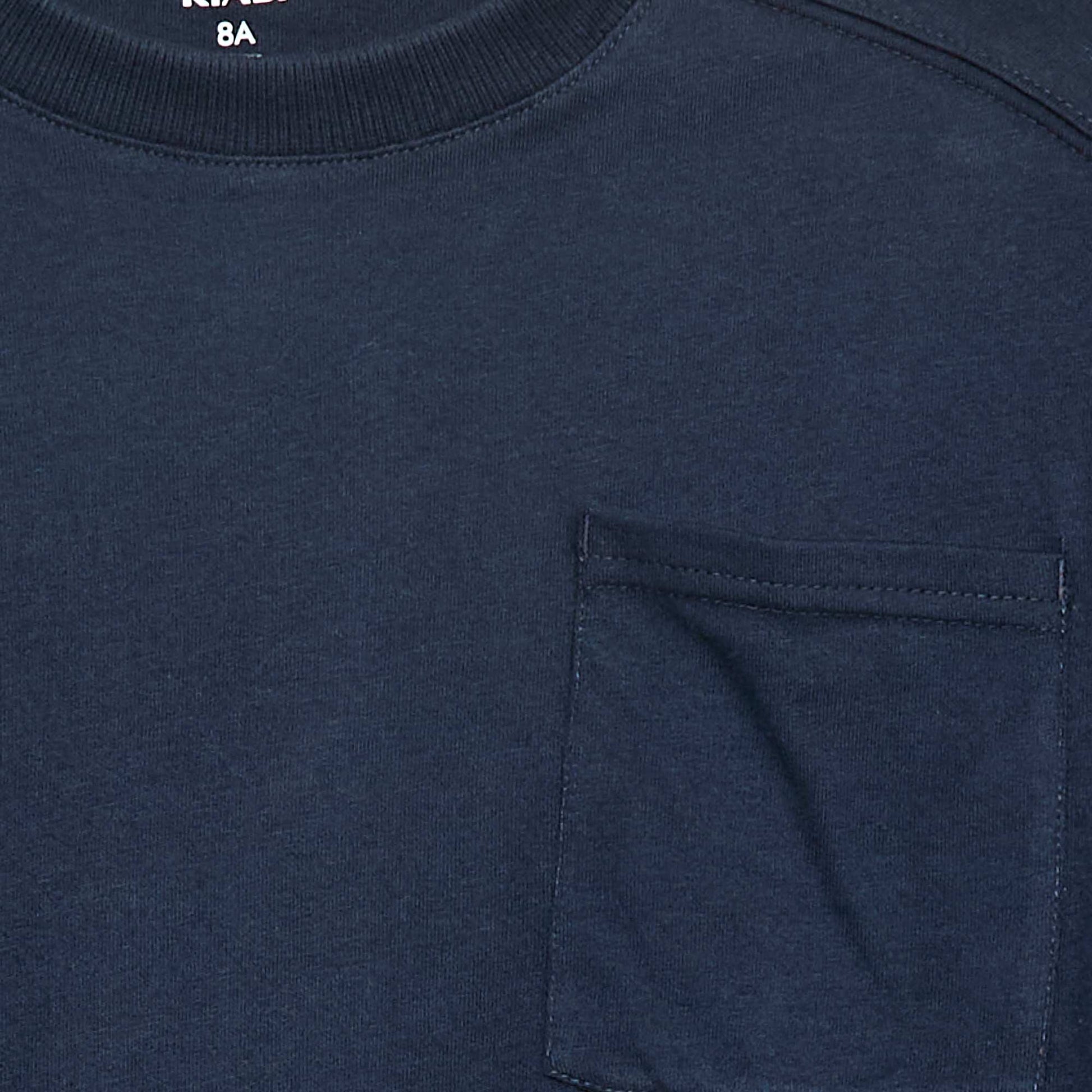 T-shirt loose uni BLEU