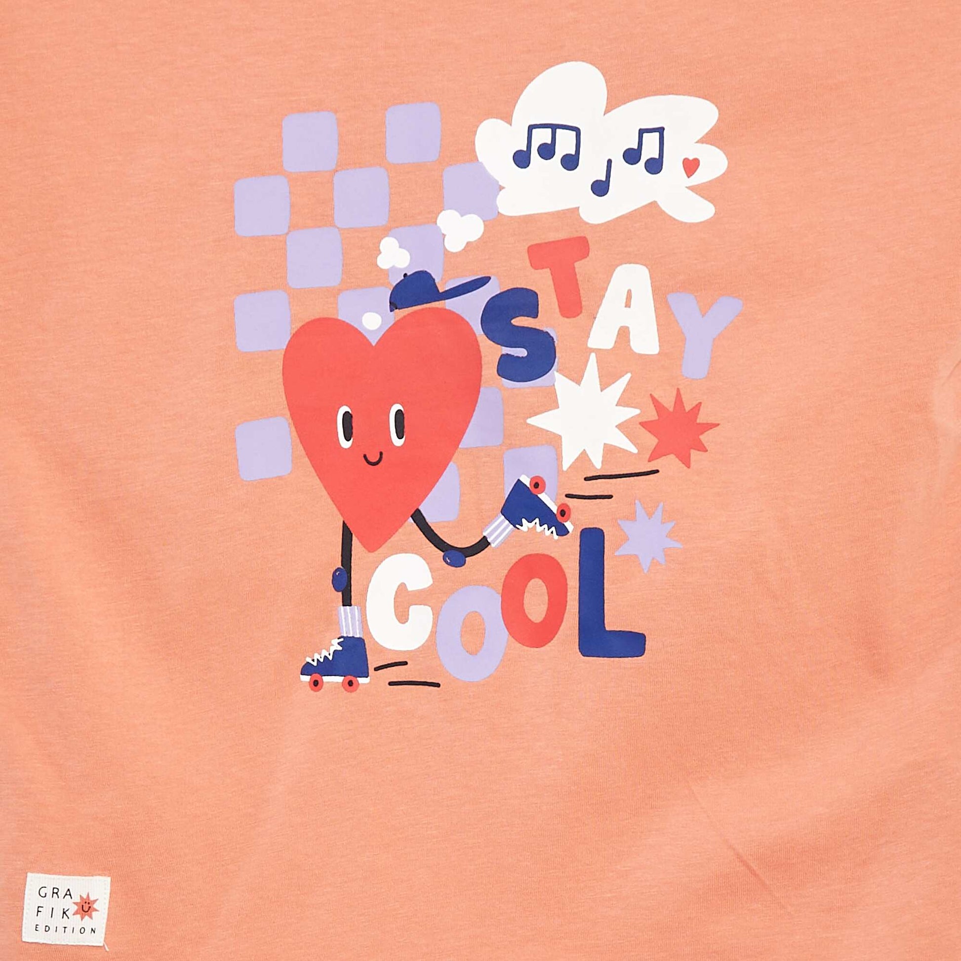 T-shirt à manches courtes - Grafik Edition ORANGE