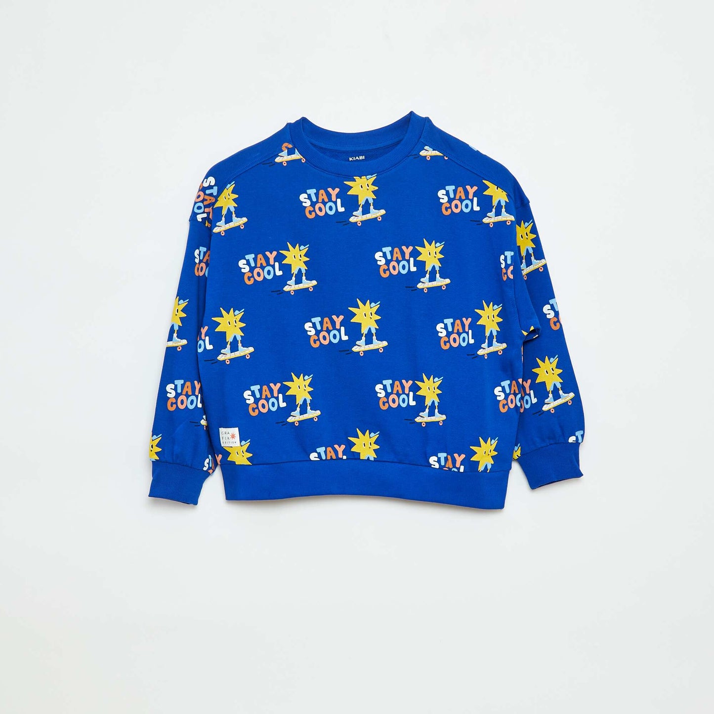Sweat à col rond - Grafik Edition BLEU