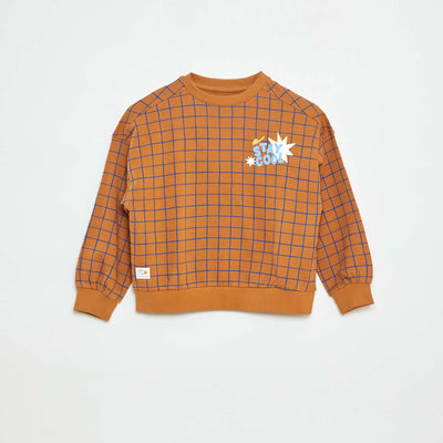 Sweat à col rond - Grafik Edition MARRON