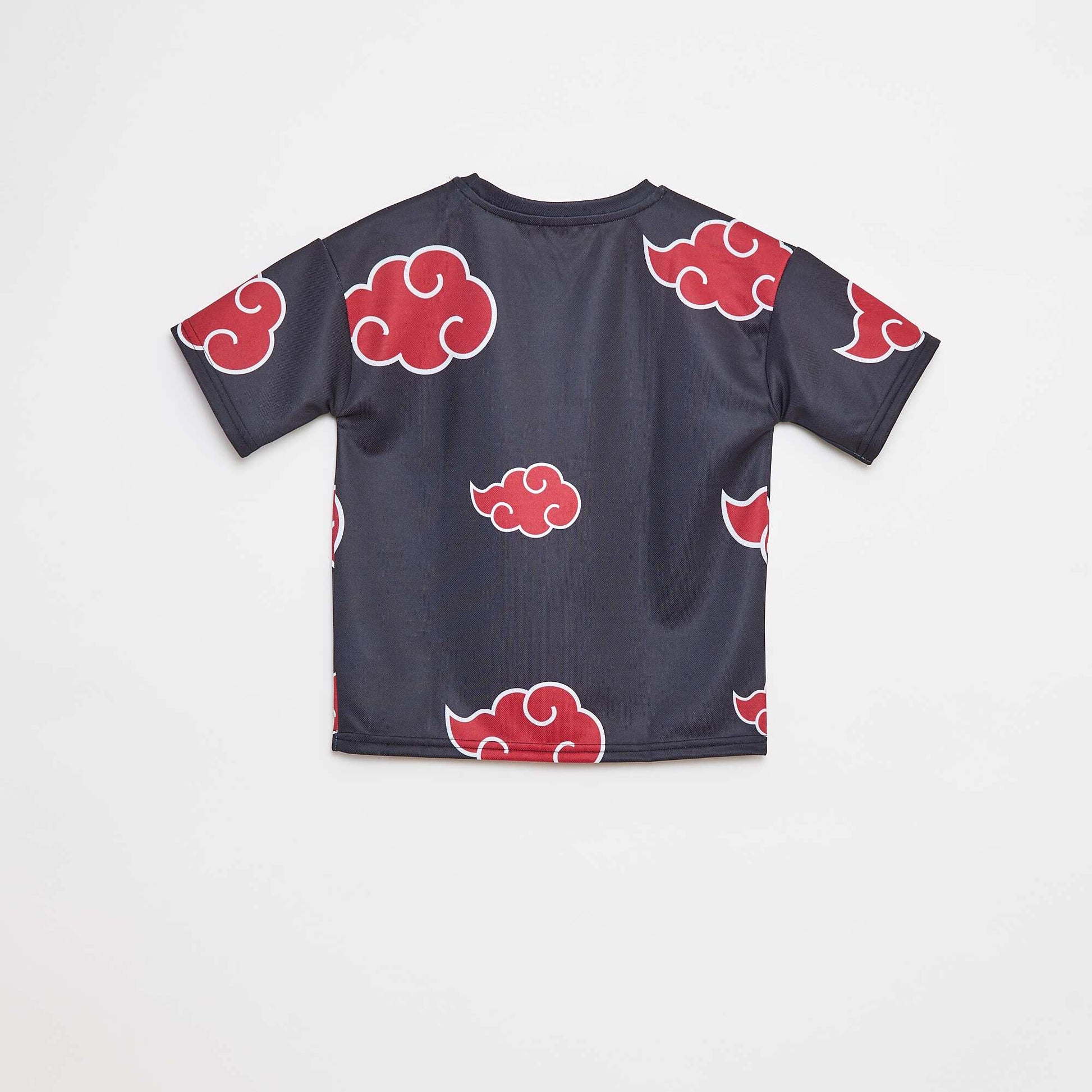 T-shirt en mesh imprimé 'Naruto' NOIR