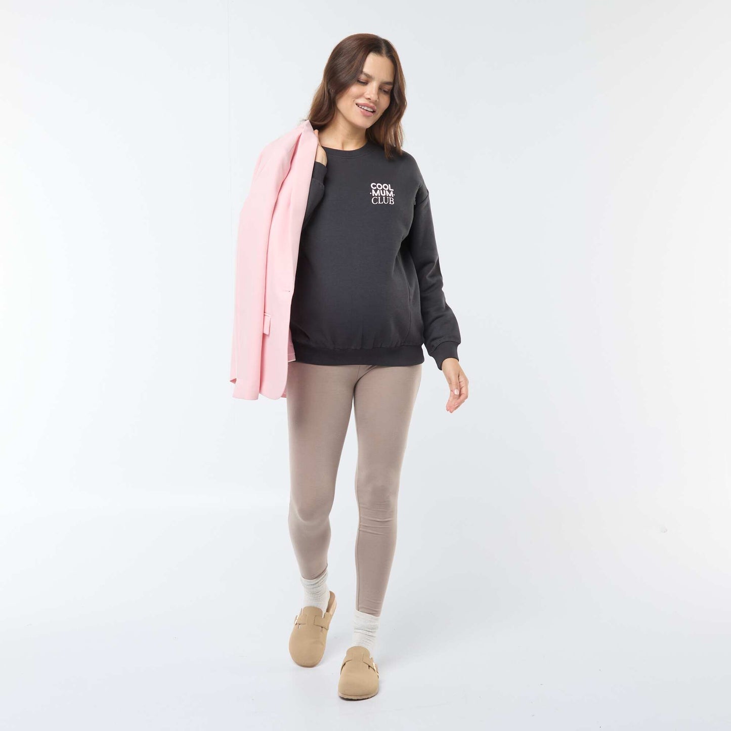 Sweat d'allaitement en molleton NOIR