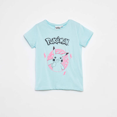 T-shirt 'Pikachu' 'Pokémon' à manches courtes BLEU