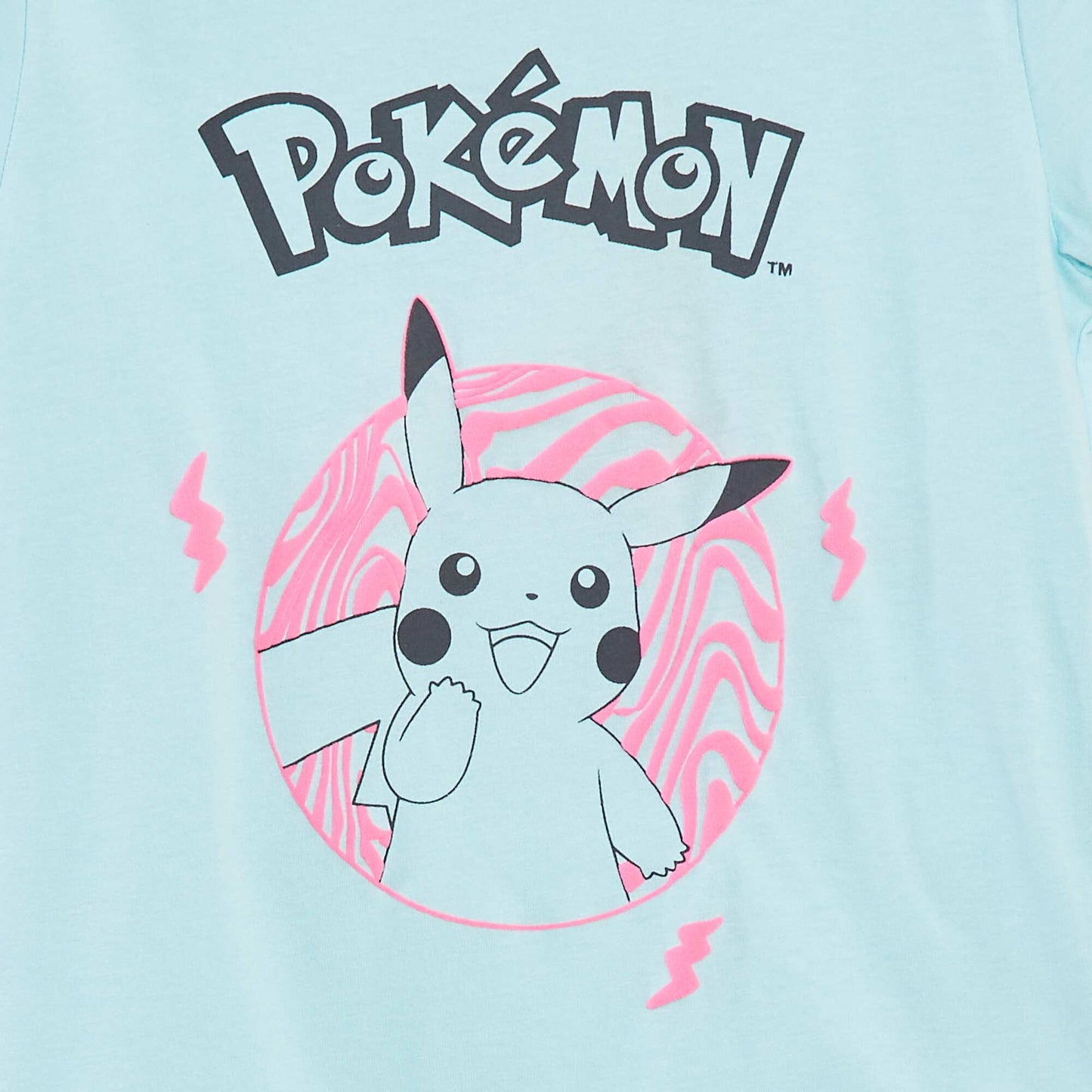 T-shirt 'Pikachu' 'Pokémon' à manches courtes BLEU