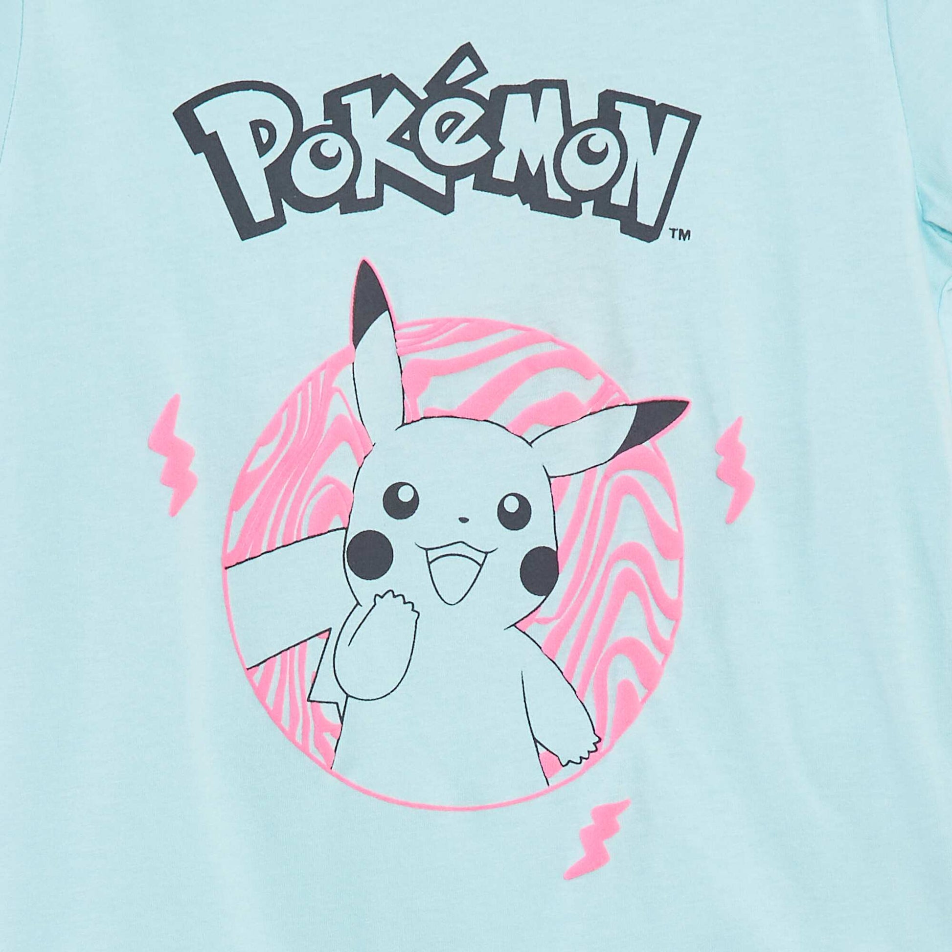 T-shirt 'Pikachu' 'Pokémon' à manches courtes BLEU