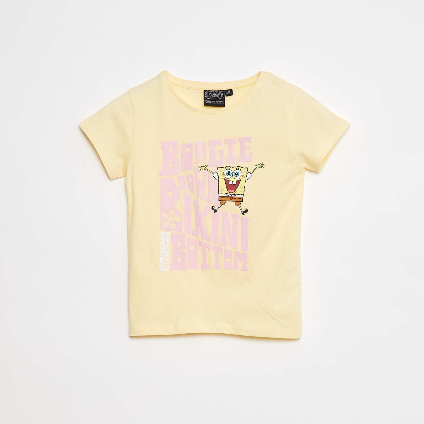 T-shirt 'Bob l'éponge' manches courtes JAUNE