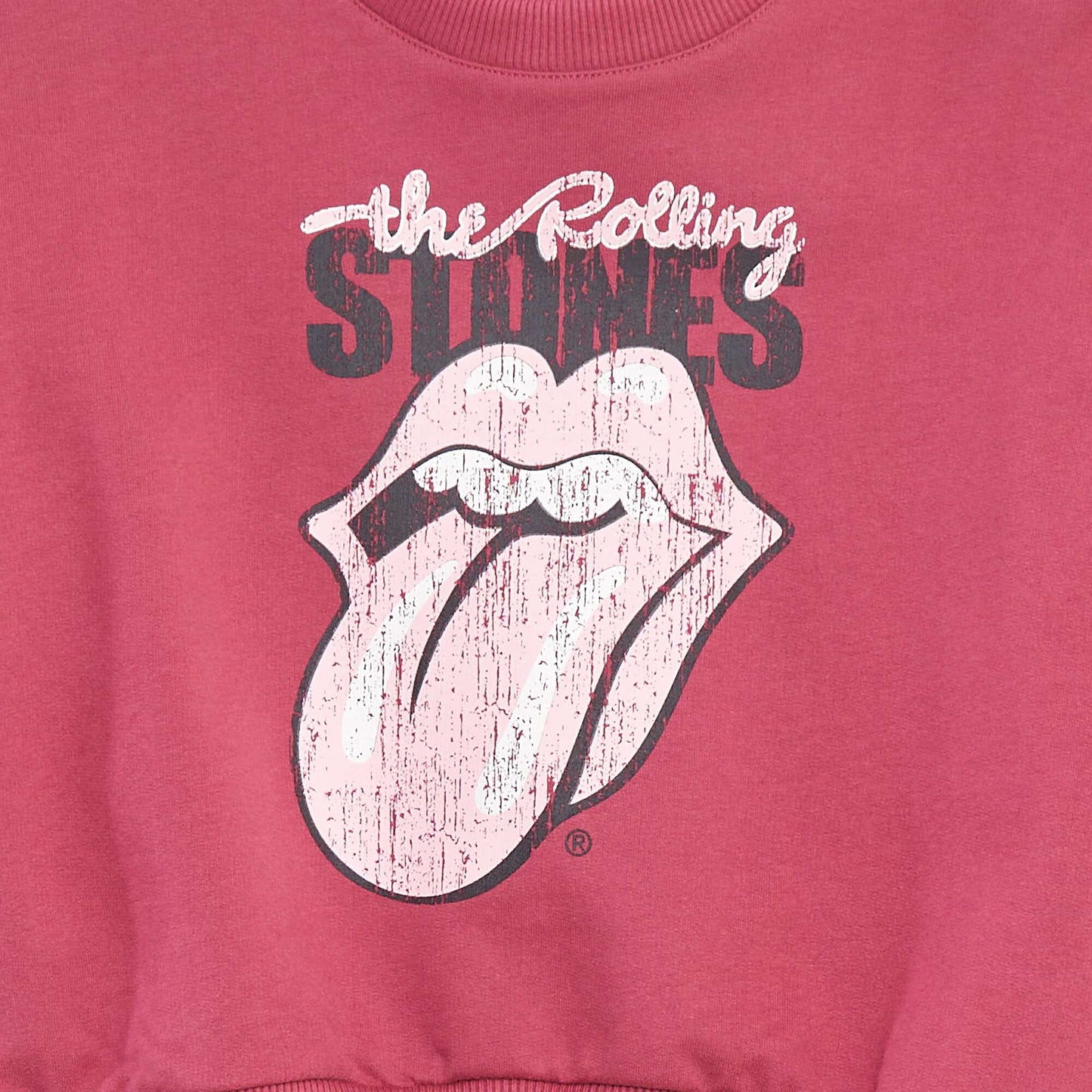 Sweat  en molleton léger 'The Rolling Stones' VIOLET