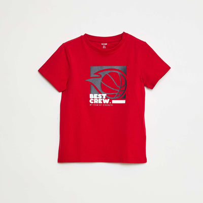T-shirt imprimé ROUGE