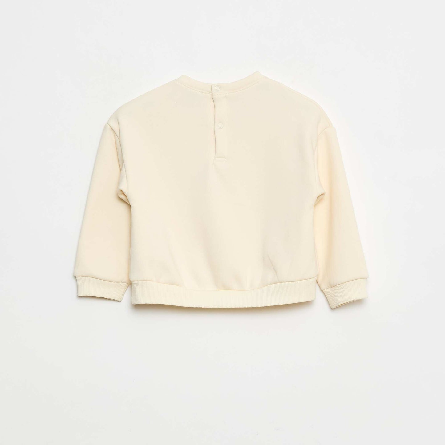 Pull polaire à motif de Noël BLANC