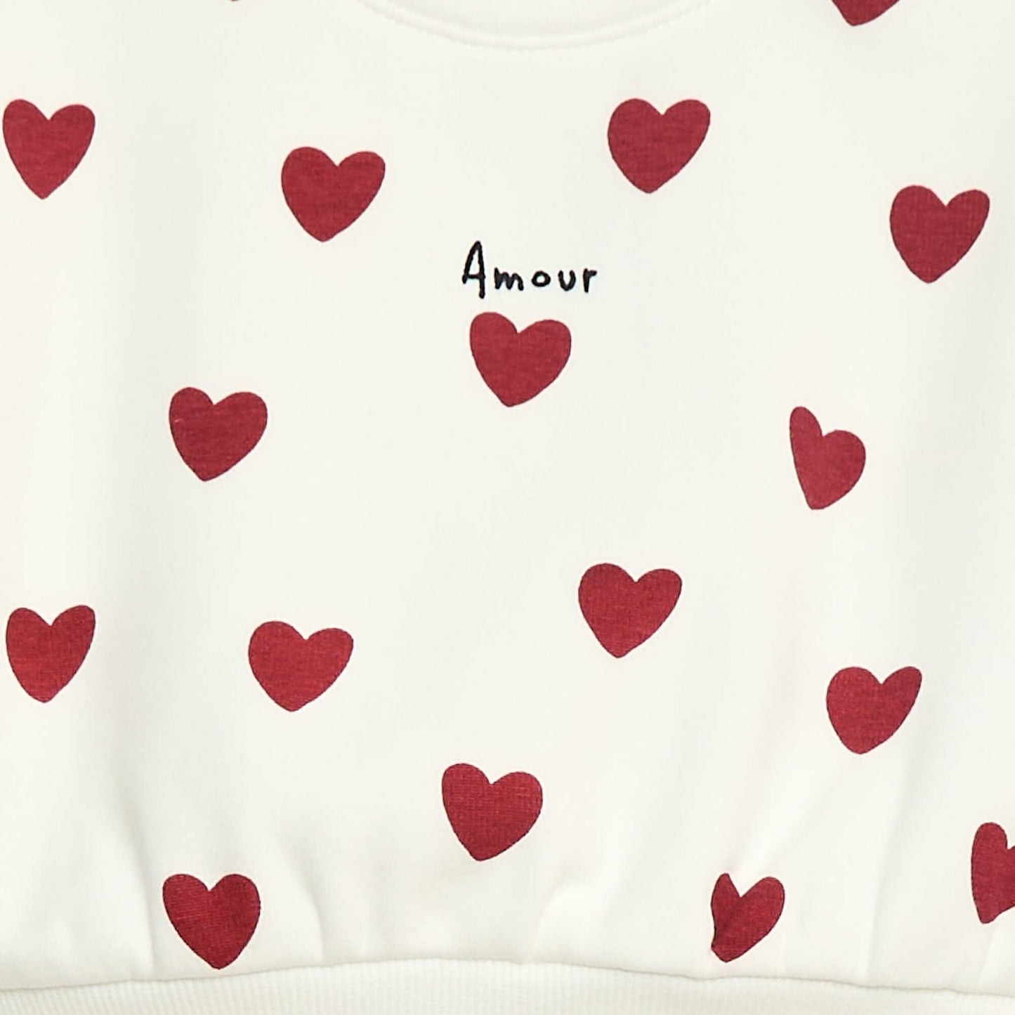 Pull polaire à motif BLANC