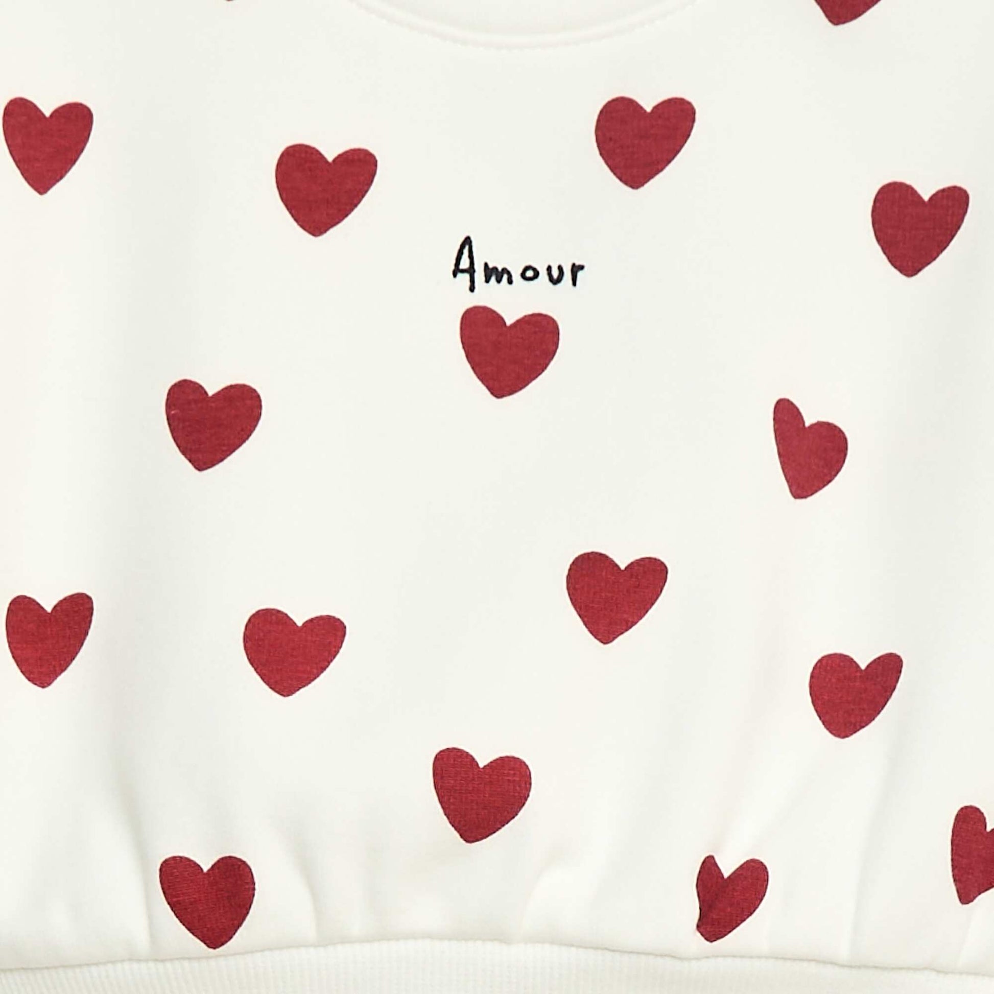 Pull polaire à motif BLANC