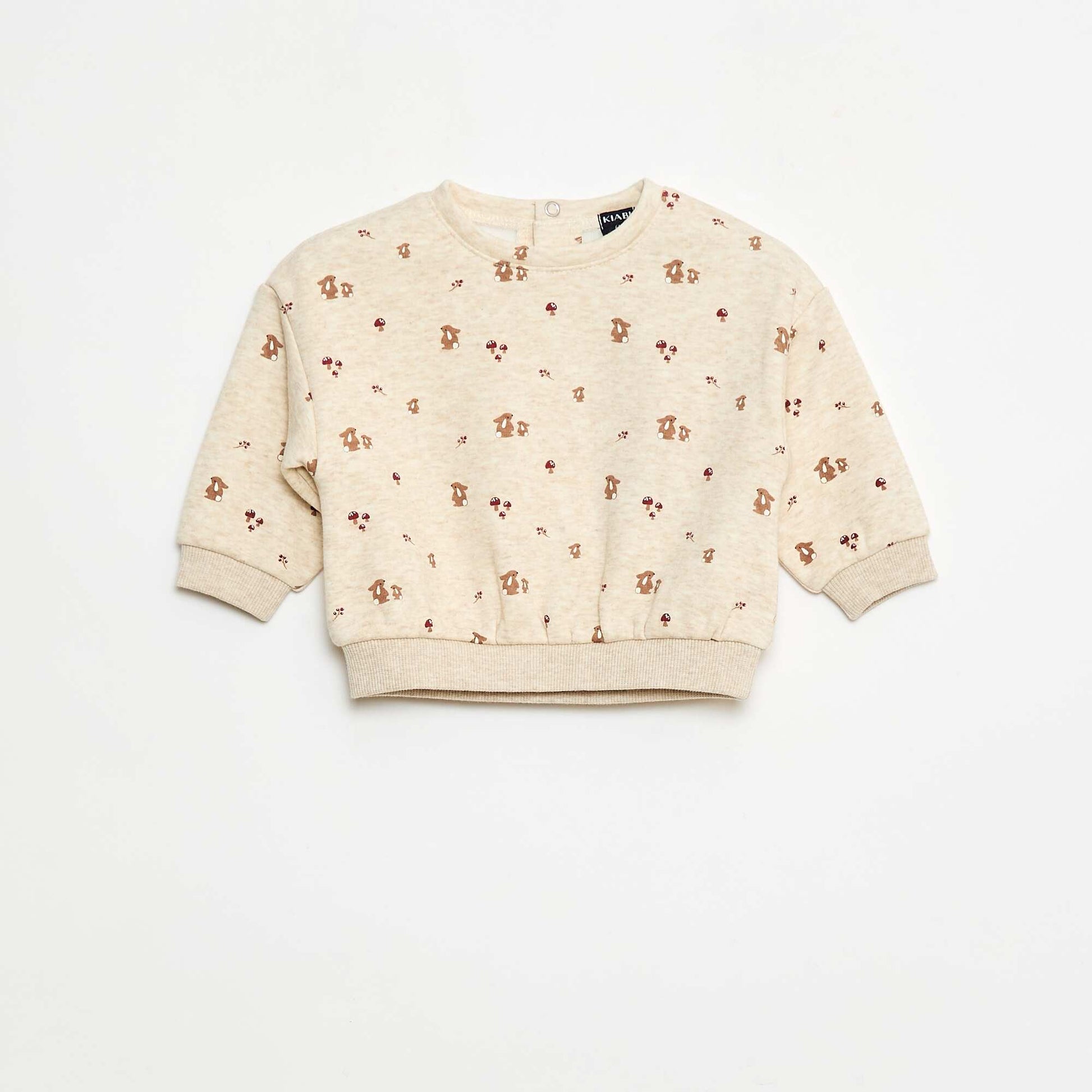 Pull polaire à motif BEIGE