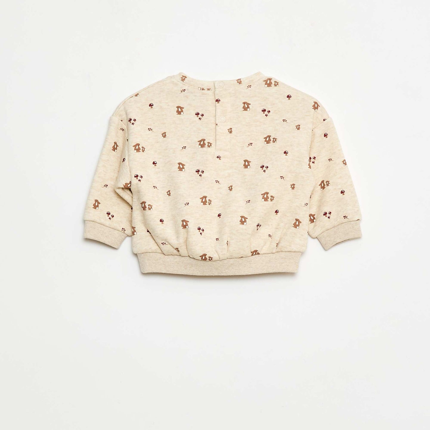 Pull polaire à motif BEIGE