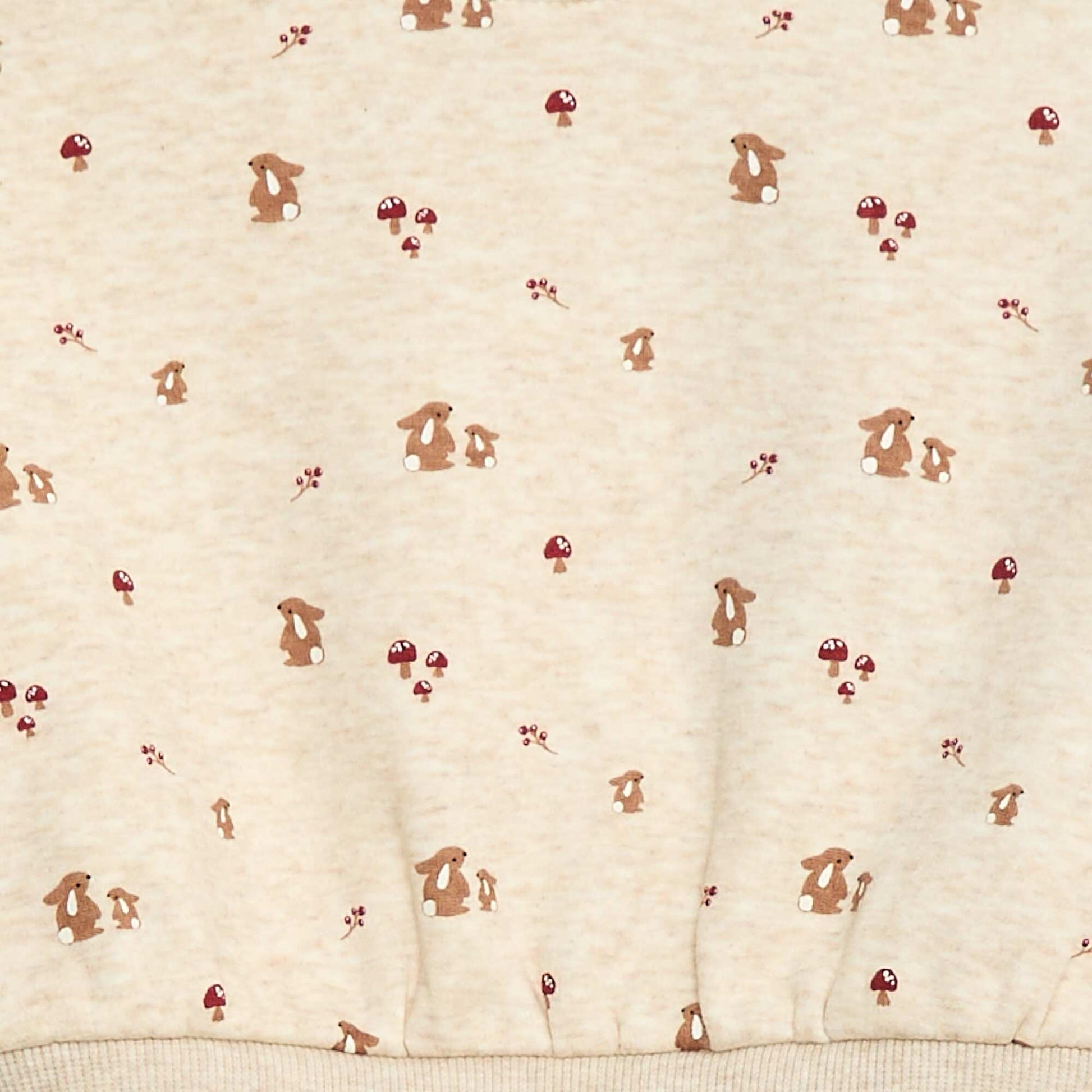 Pull polaire à motif BEIGE