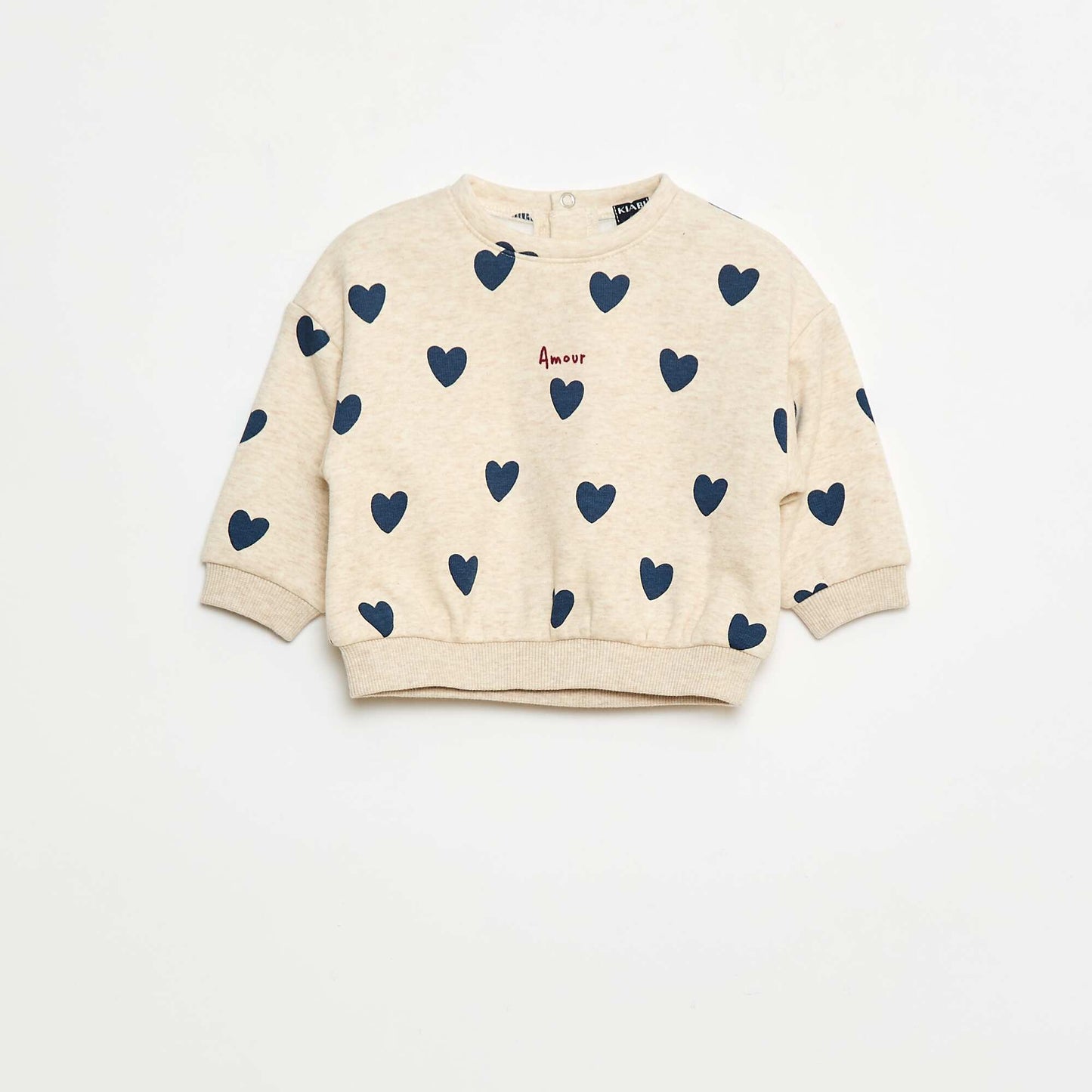 Pull polaire à motif BEIGE