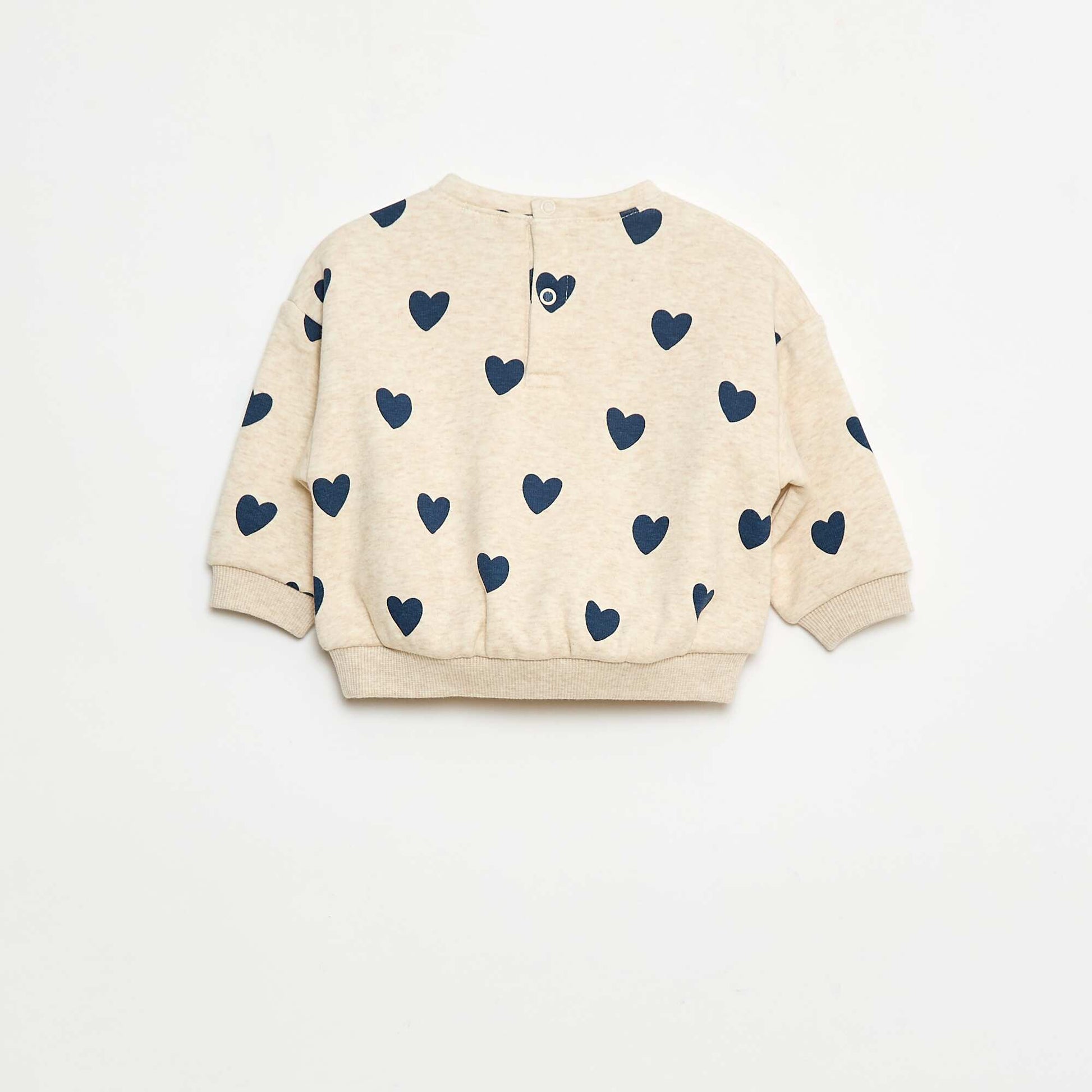 Pull polaire à motif BEIGE