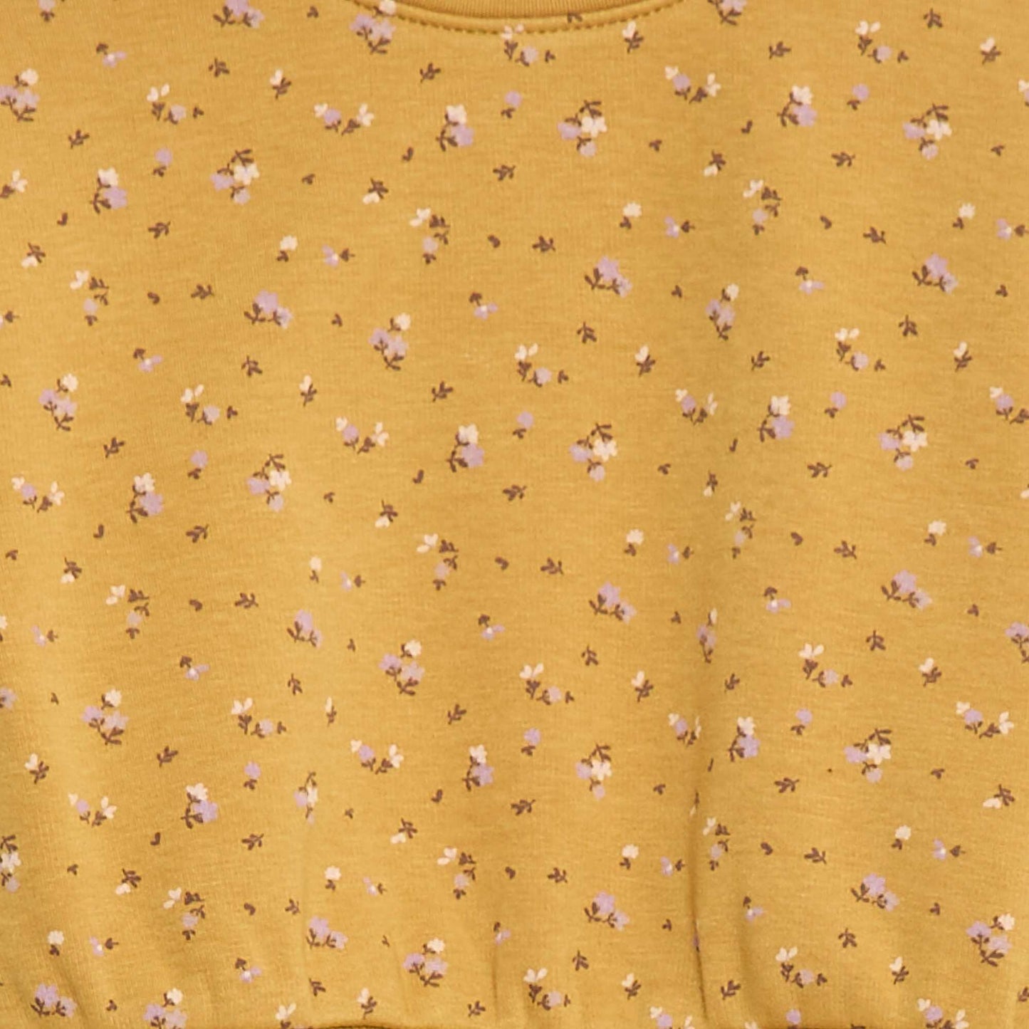 Pull polaire à motif JAUNE