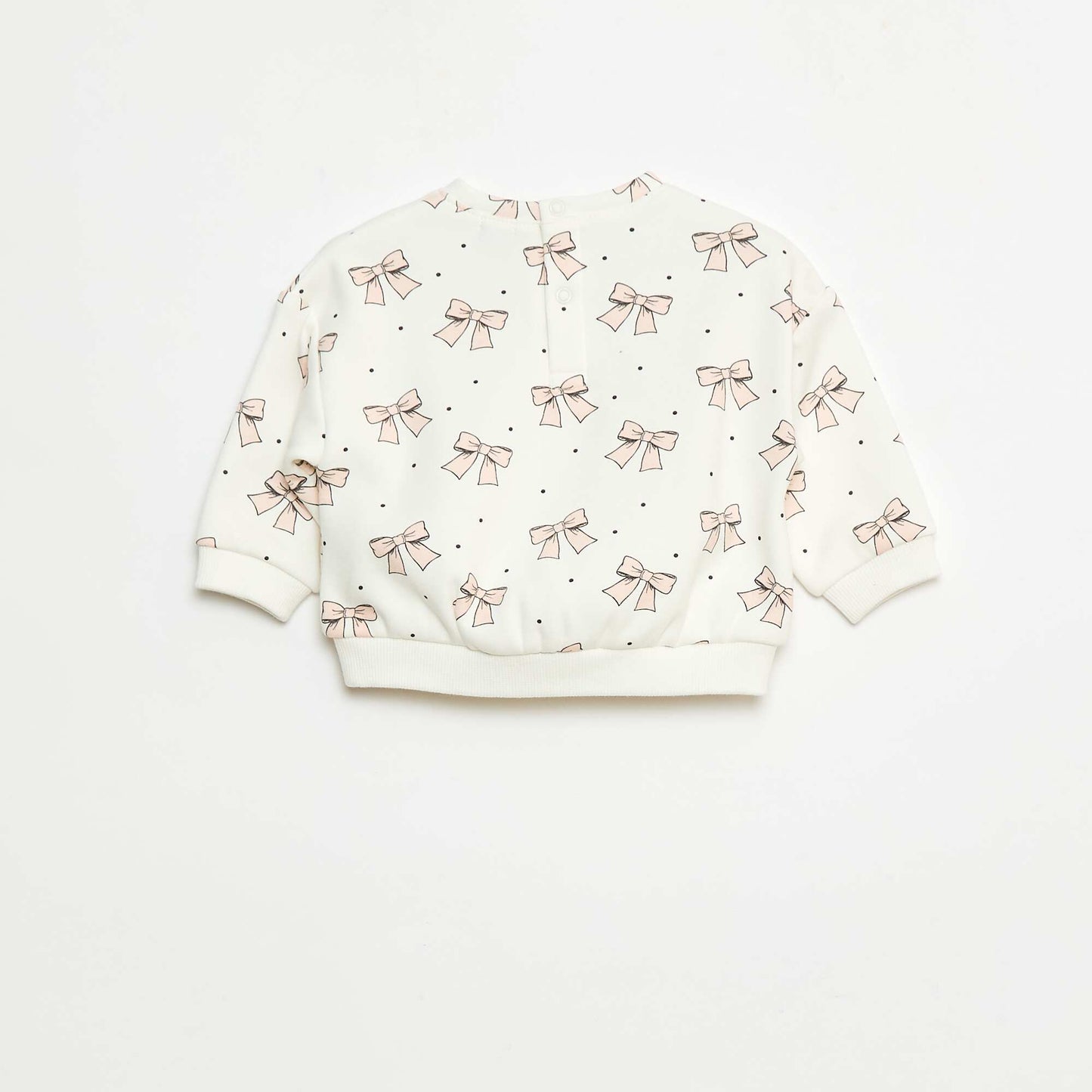Pull polaire à motif BLANC
