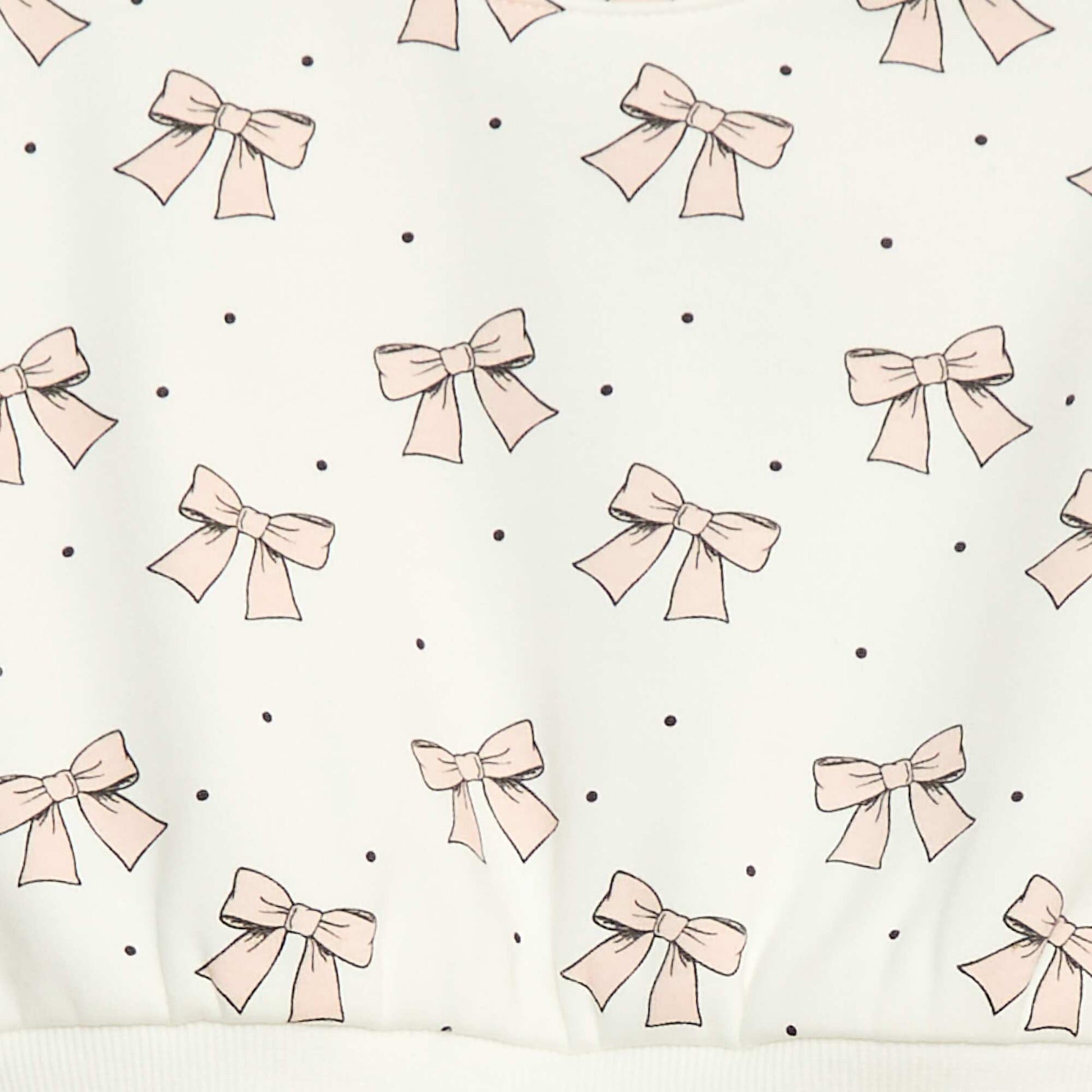 Pull polaire à motif BLANC