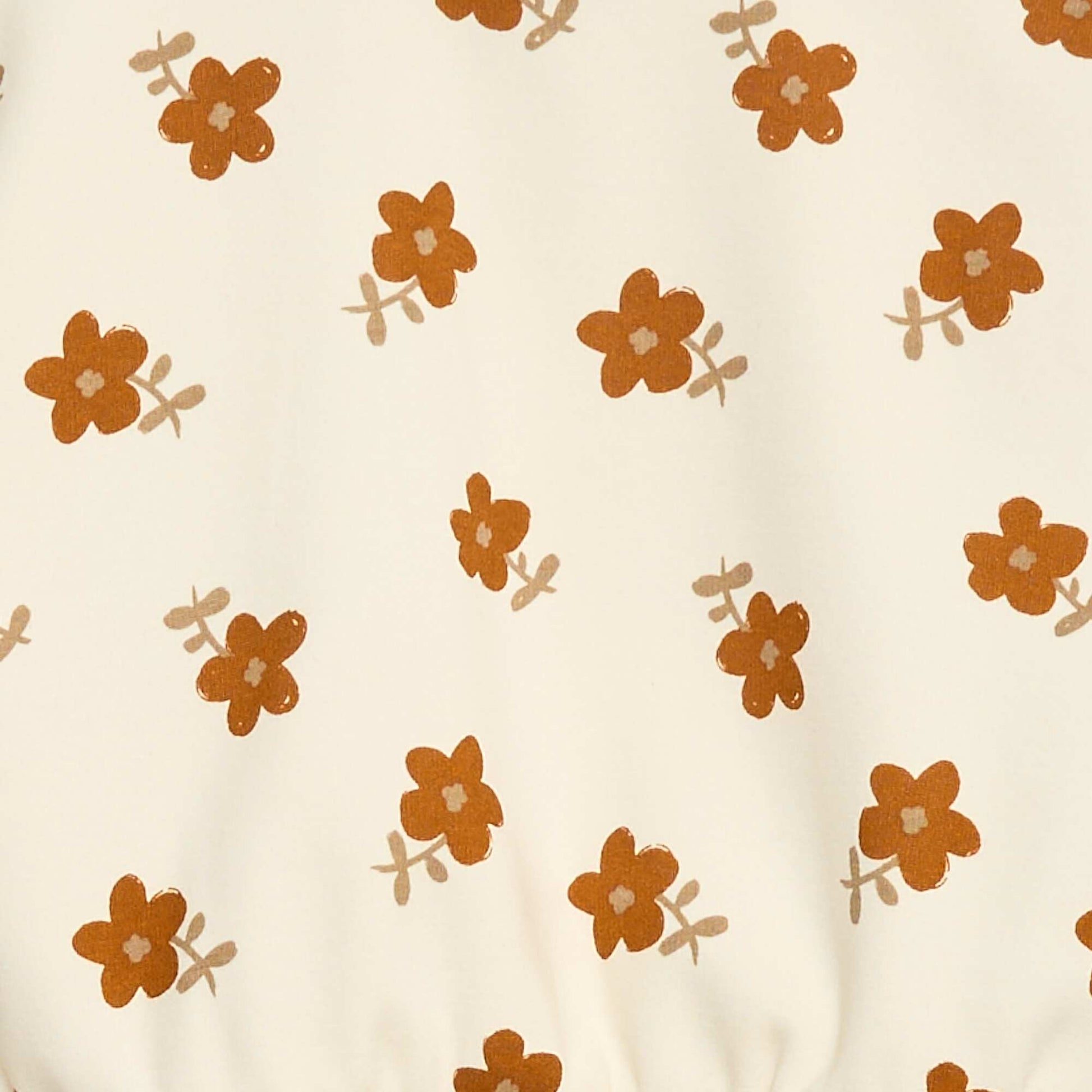 Pull polaire à motif BLANC