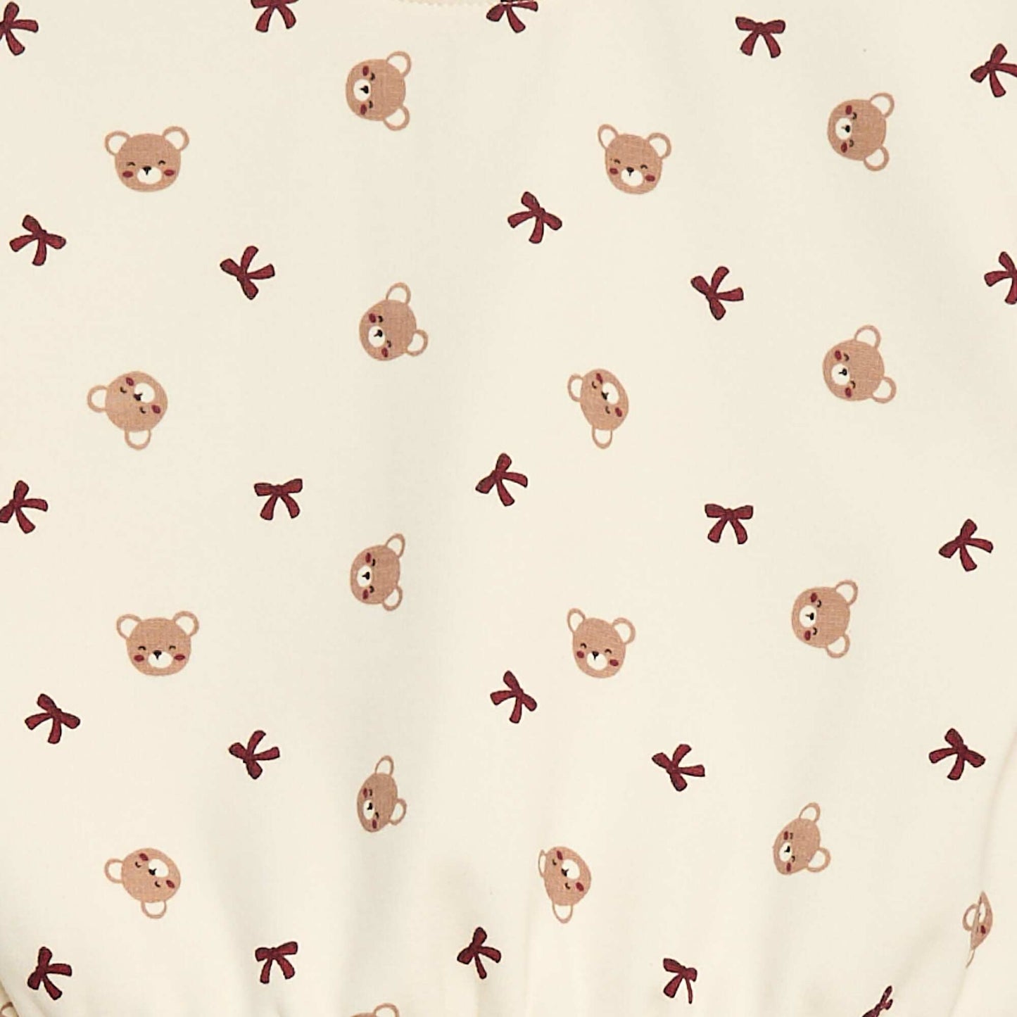 Pull polaire à motif BLANC