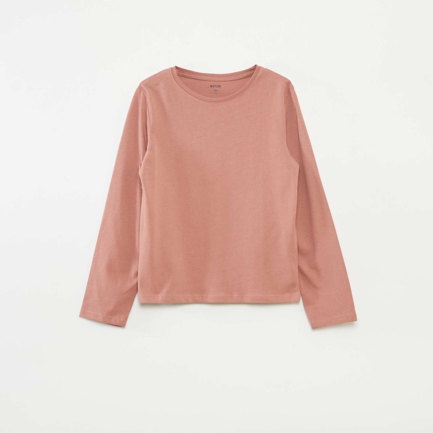 Lot de 3 t-shirts à manches longues et col rond BEIGE