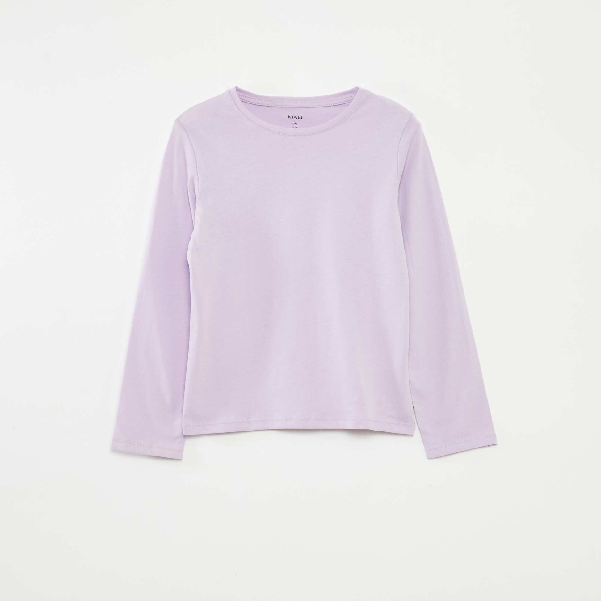 Lot de 3 t-shirts à manches longues et col rond VIOLET