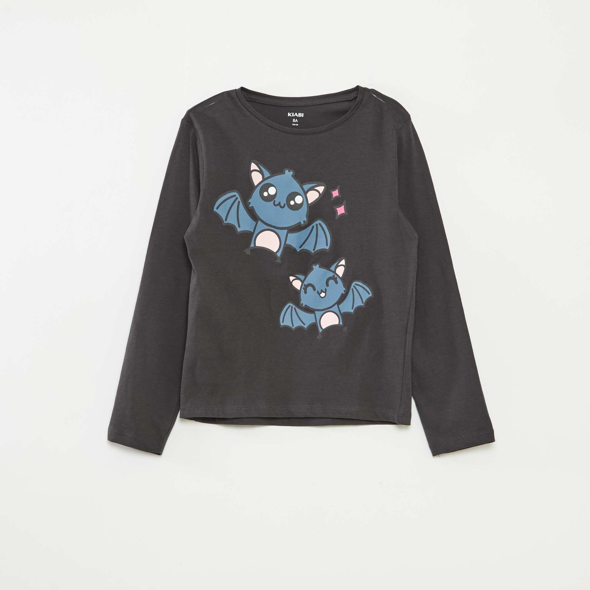 Lot de 3 t-shirts à manches longues et col rond NOIR