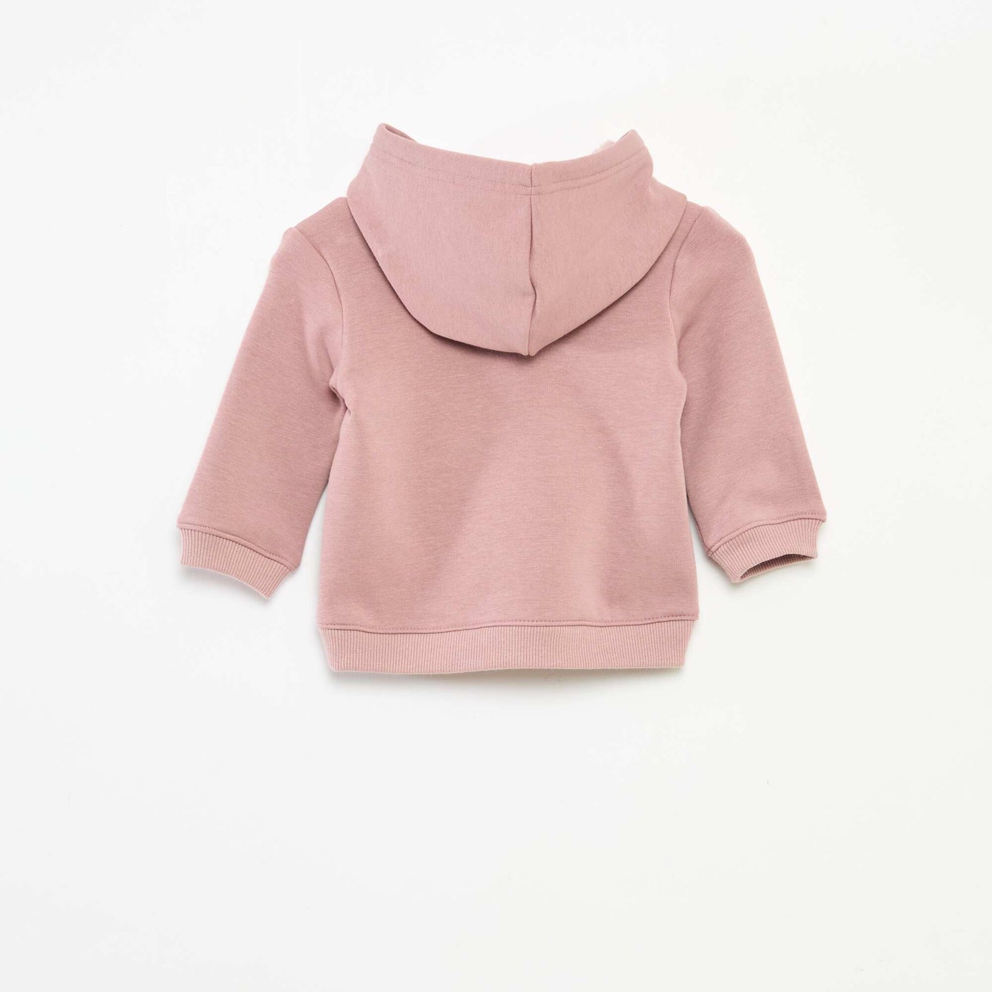 Sweat à capuche en molleton animé lapin ROSE
