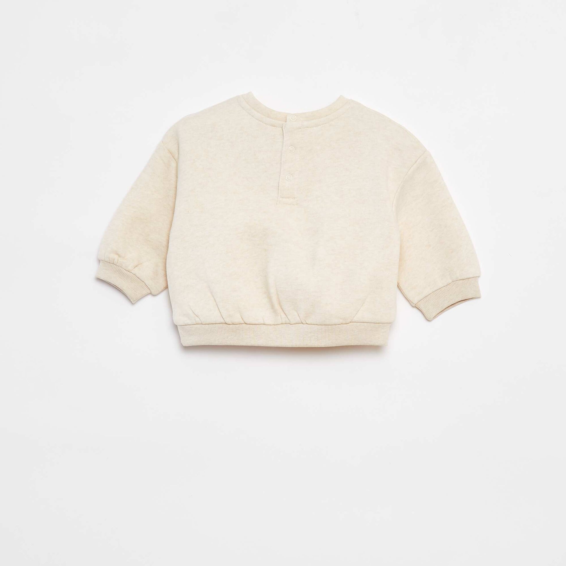 Lot de 2 sweats unis oversize BEIGE