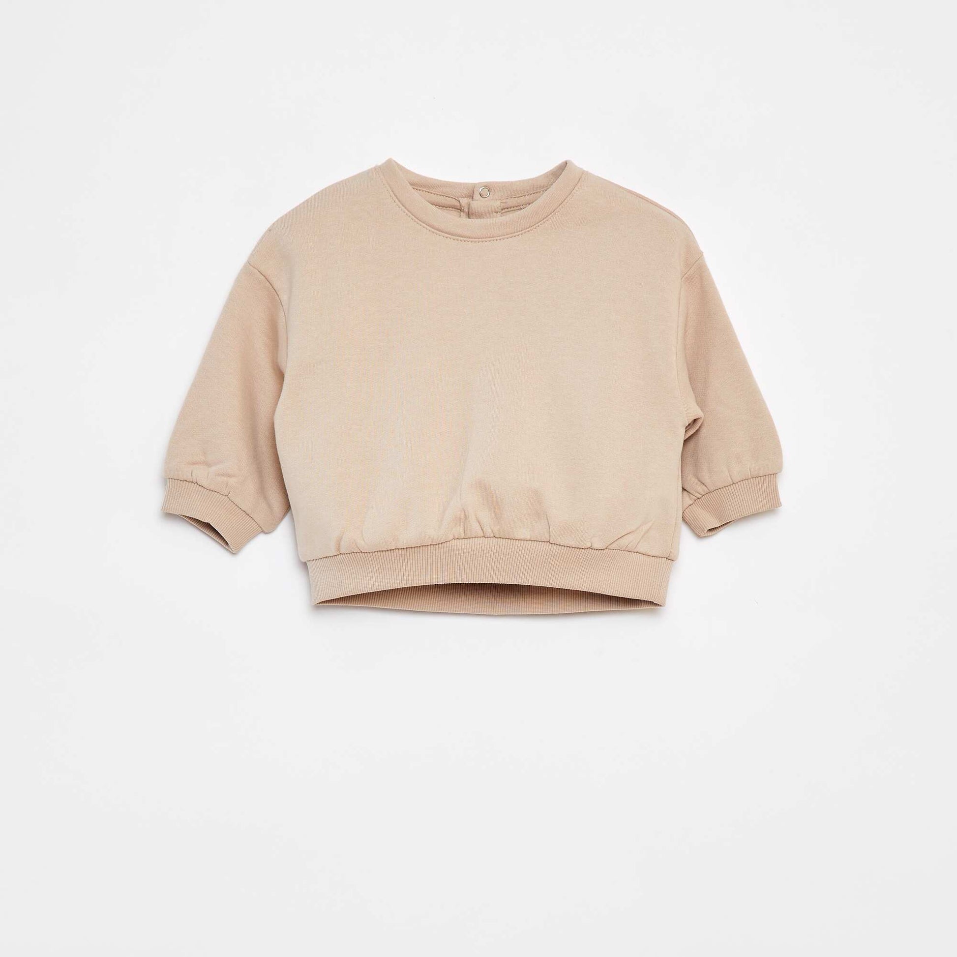 Lot de 2 sweats unis oversize BEIGE