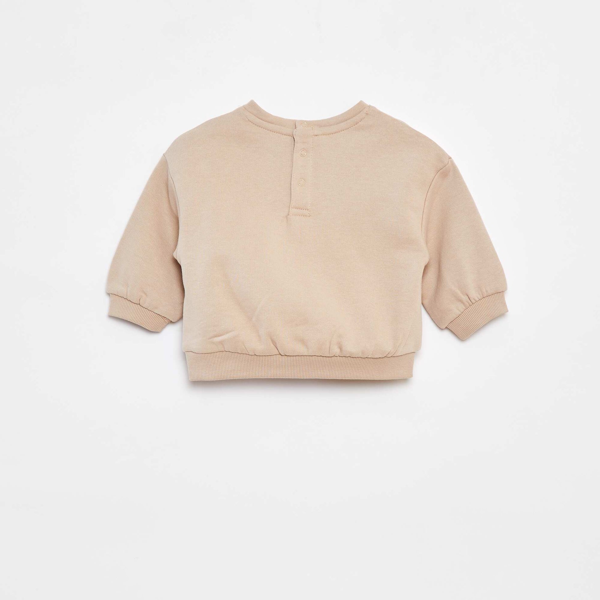 Lot de 2 sweats unis oversize BEIGE