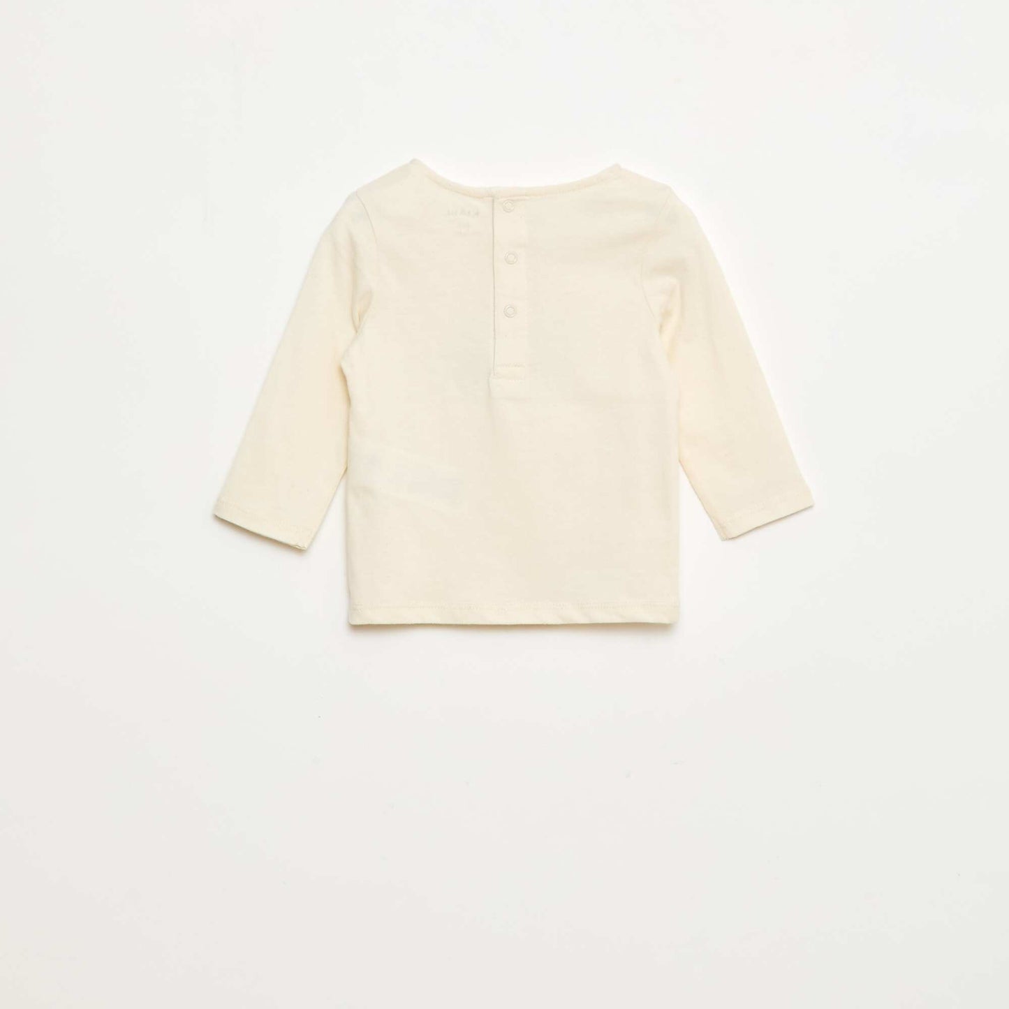T-shirt à broderie fleurs BLANC