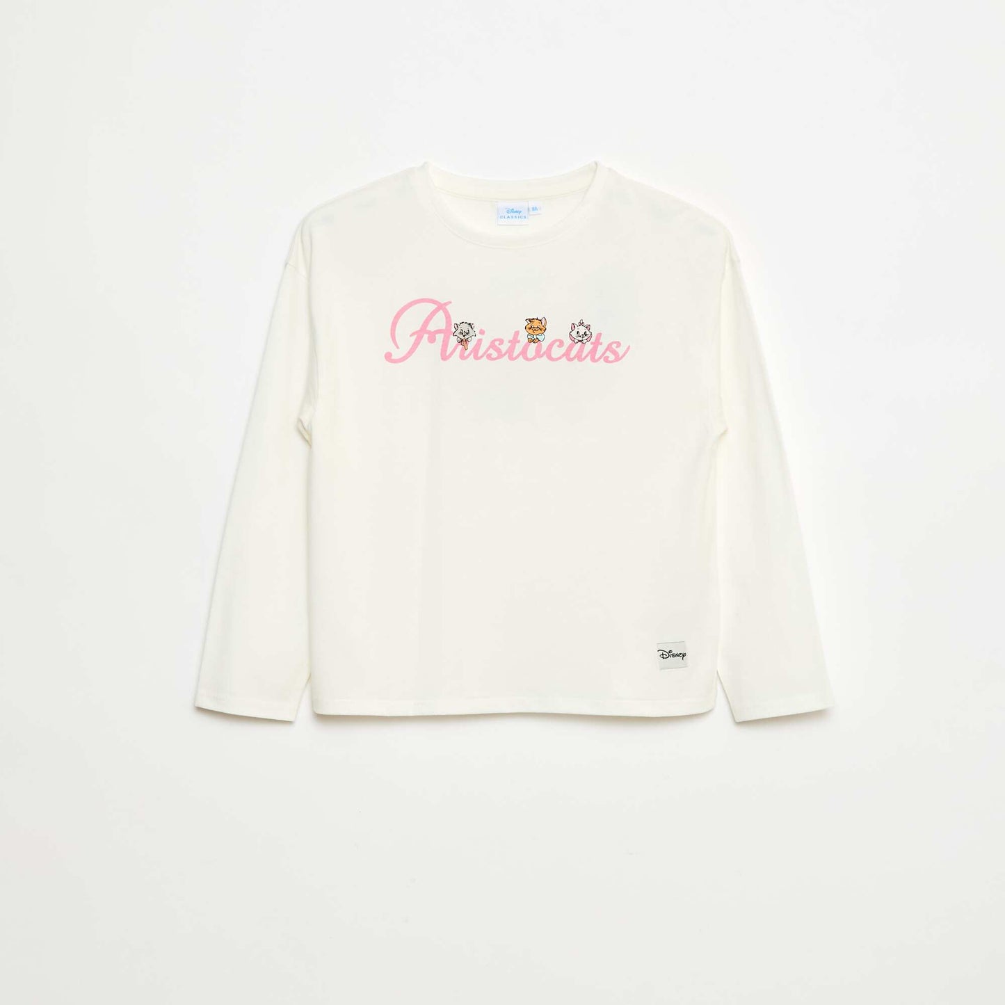 Tshirt uni 'Aristochats' 'Disney' BLANC