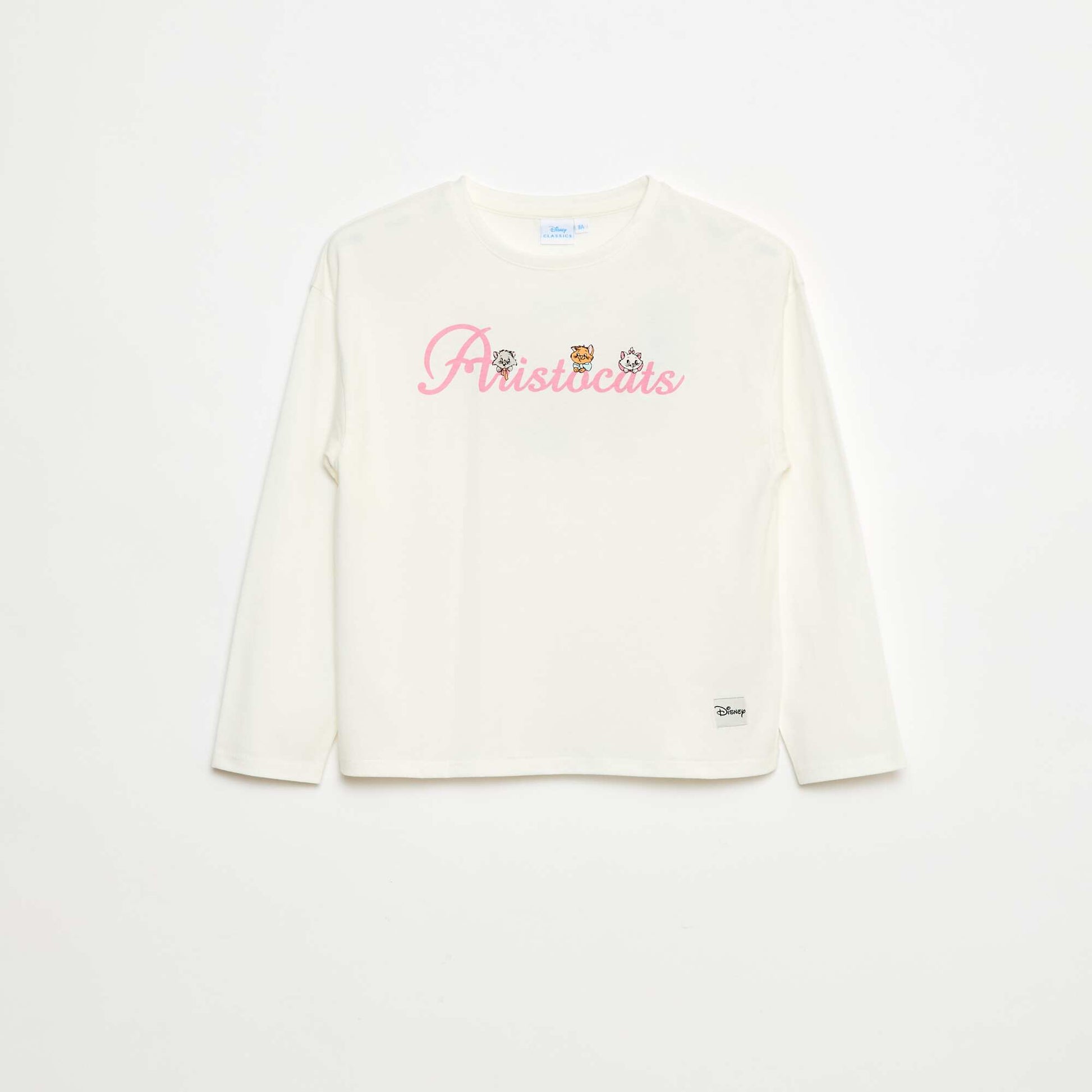 Tshirt uni 'Aristochats' 'Disney' BLANC
